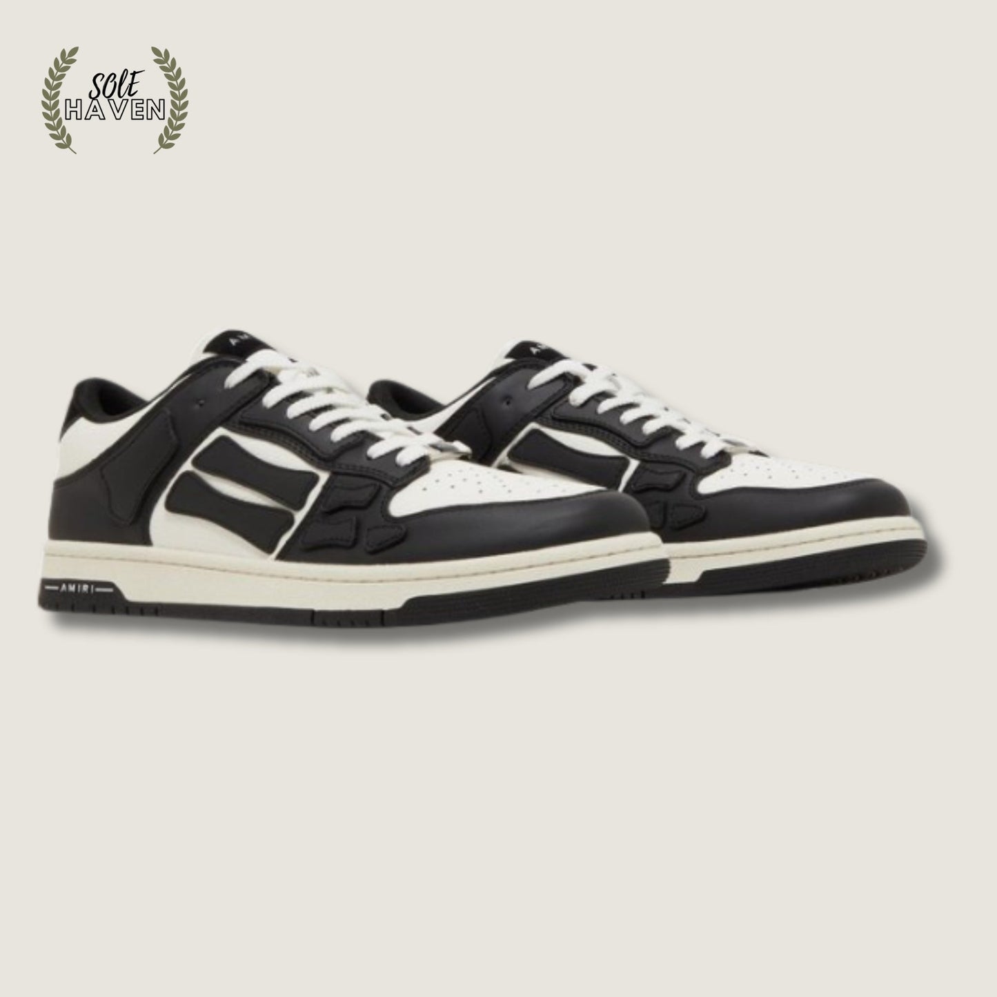 Amiri Skel Top Low 'Black White' - Sole HavenShoesAmiri