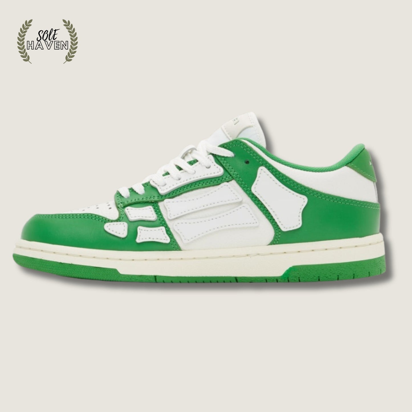 Amiri Skel Top Low 'Green White' - Sole HavenShoesAmiri