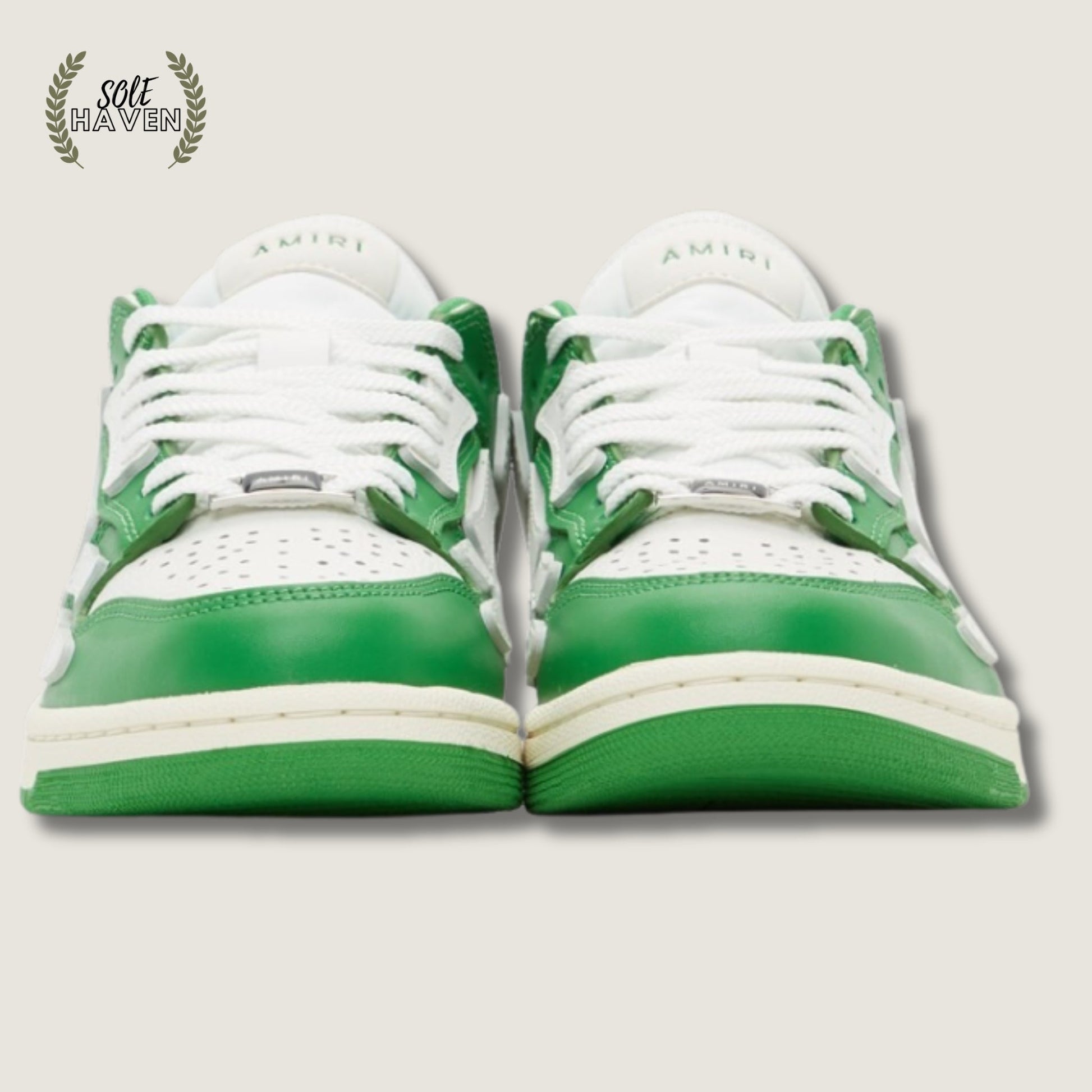 Amiri Skel Top Low 'Green White' - Sole HavenShoesAmiri