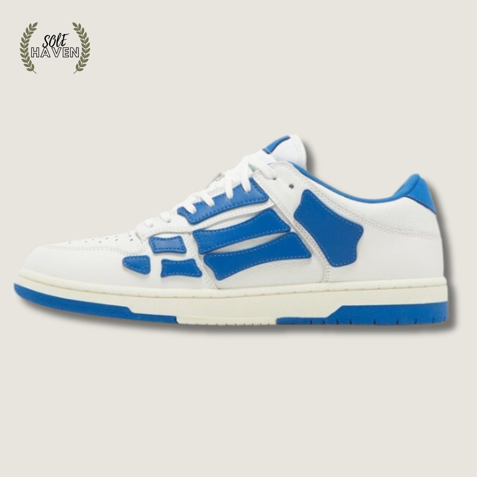 Amiri Skel Top Low 'White Blue' - Sole HavenShoesAmiri