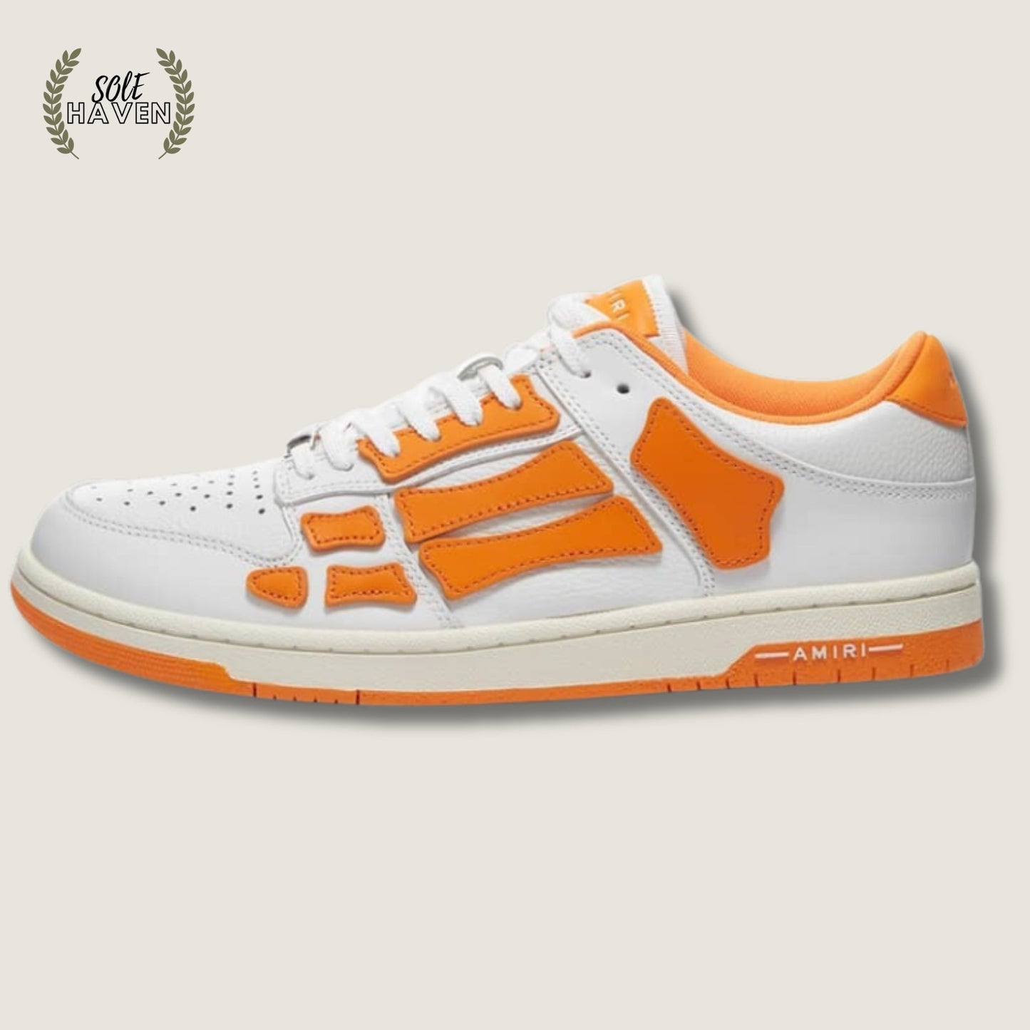 Amiri Skel Top Low 'White Orange' - Sole HavenShoesAmiri