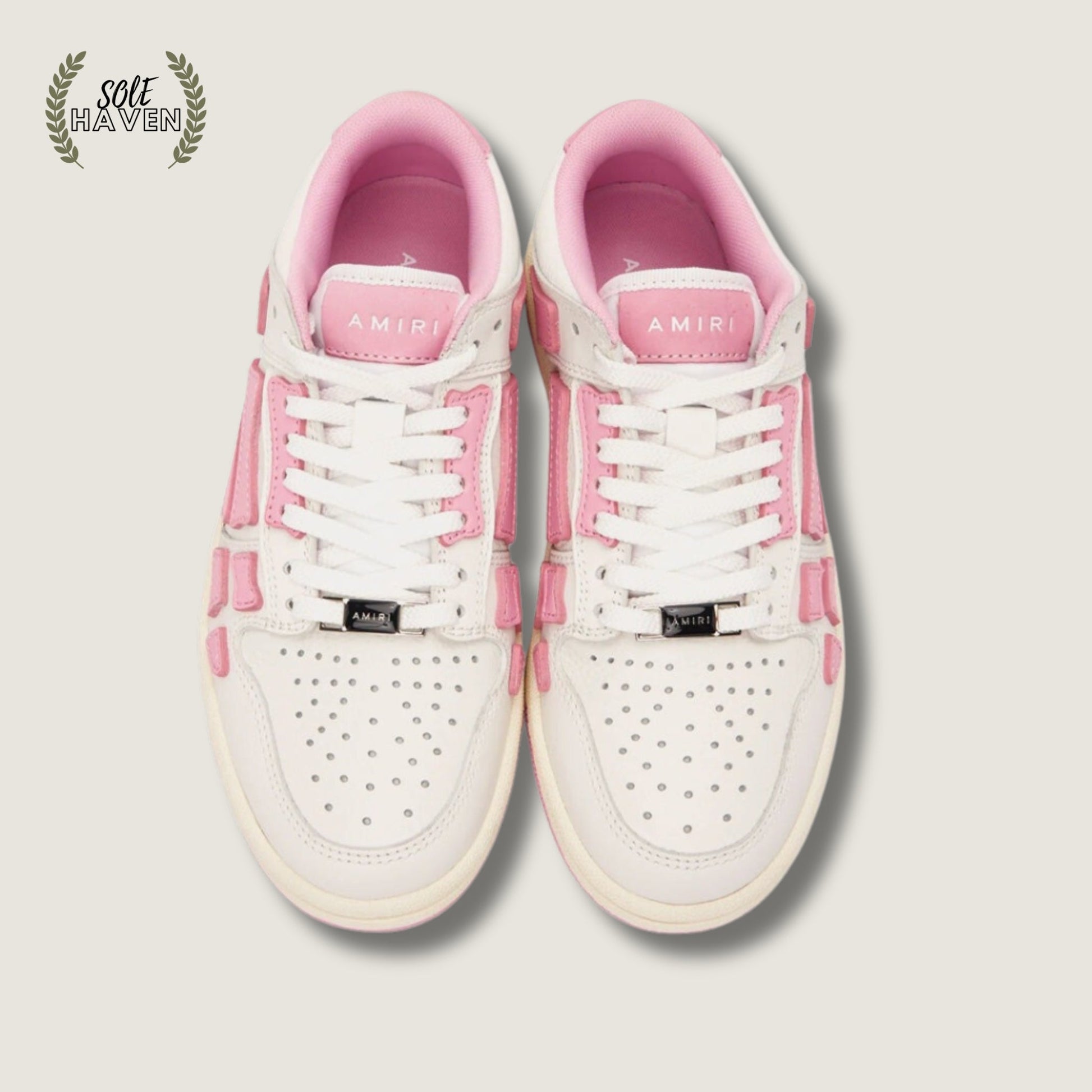 Amiri Skel Top Low 'White Pink' - Sole HavenShoesAmiri