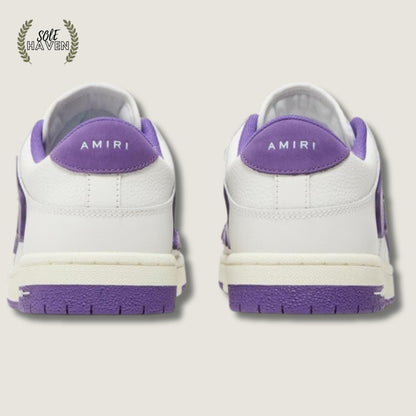 Amiri Skel Top Low 'White Purple' - Sole HavenShoesAmiri