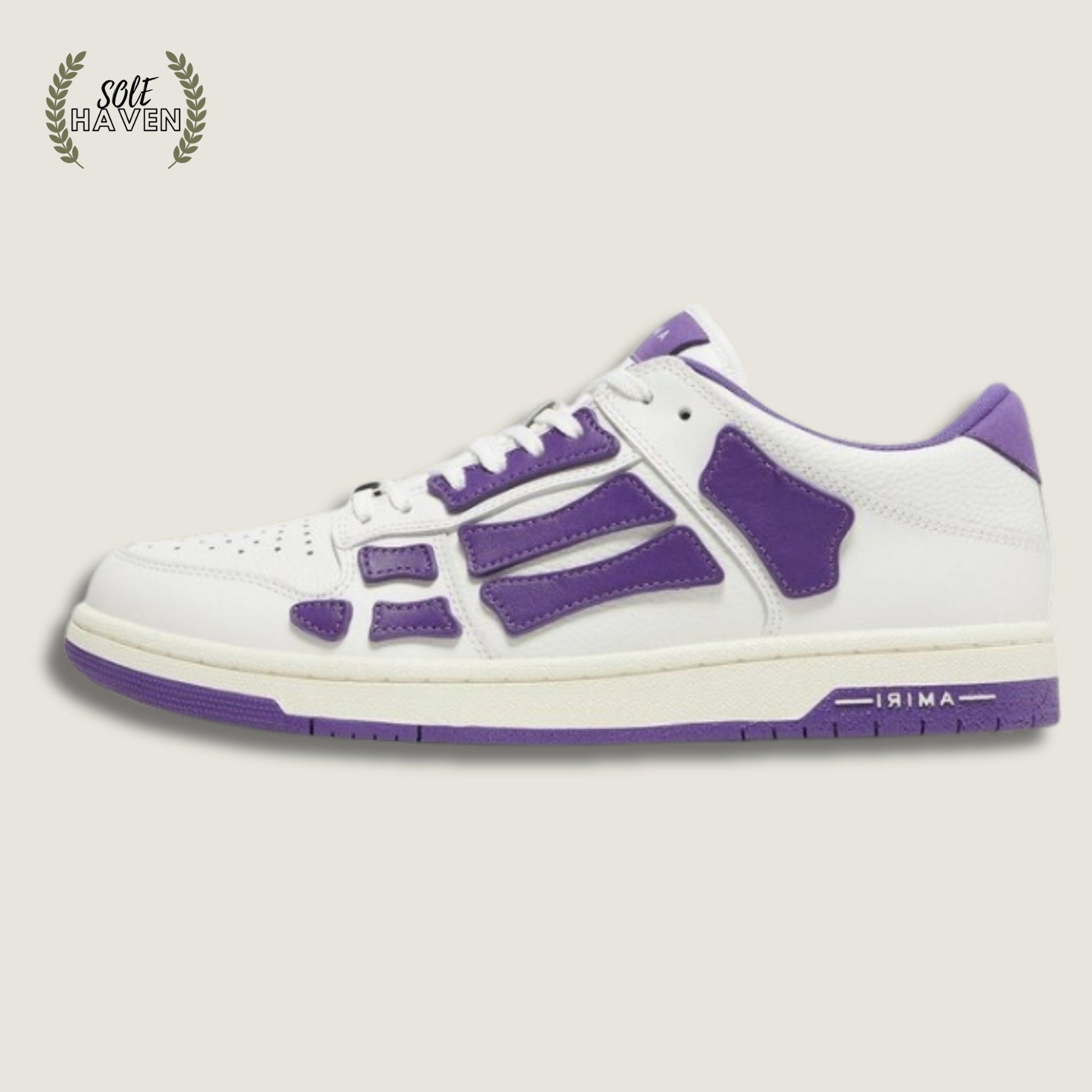 Amiri Skel Top Low 'White Purple' - Sole HavenShoesAmiri