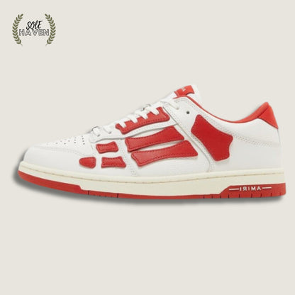 Amiri Skel Top Low 'White Red' - Sole HavenShoesAmiri