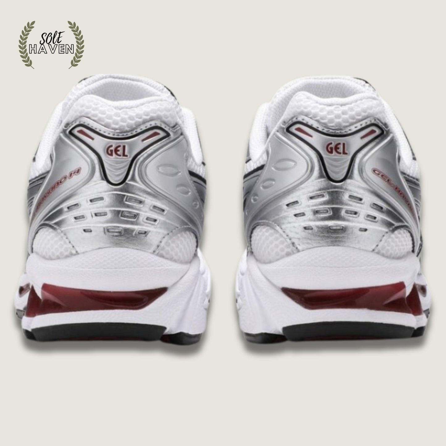 Asics Gel Kayano 14 'Pure Silver Red' - Sole HavenShoesAsics