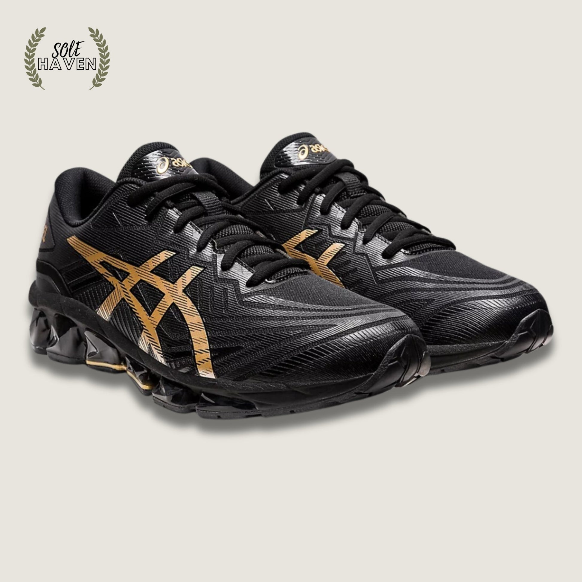 Asics Gel Quantum 360 7 'Black Pure Gold' - Sole HavenShoesAsics