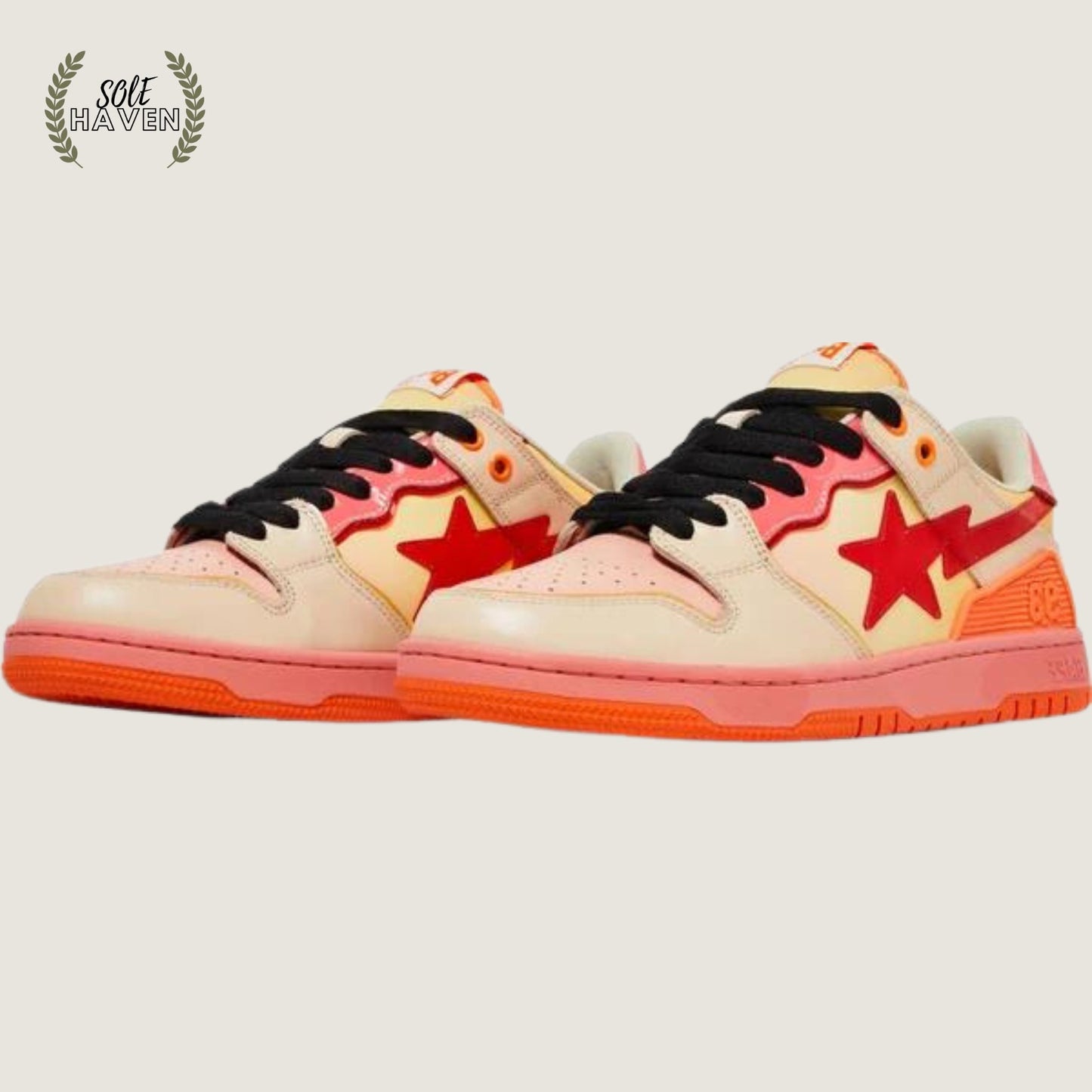 Bape SK8 Sta Orange - Sole HavenShoesBape