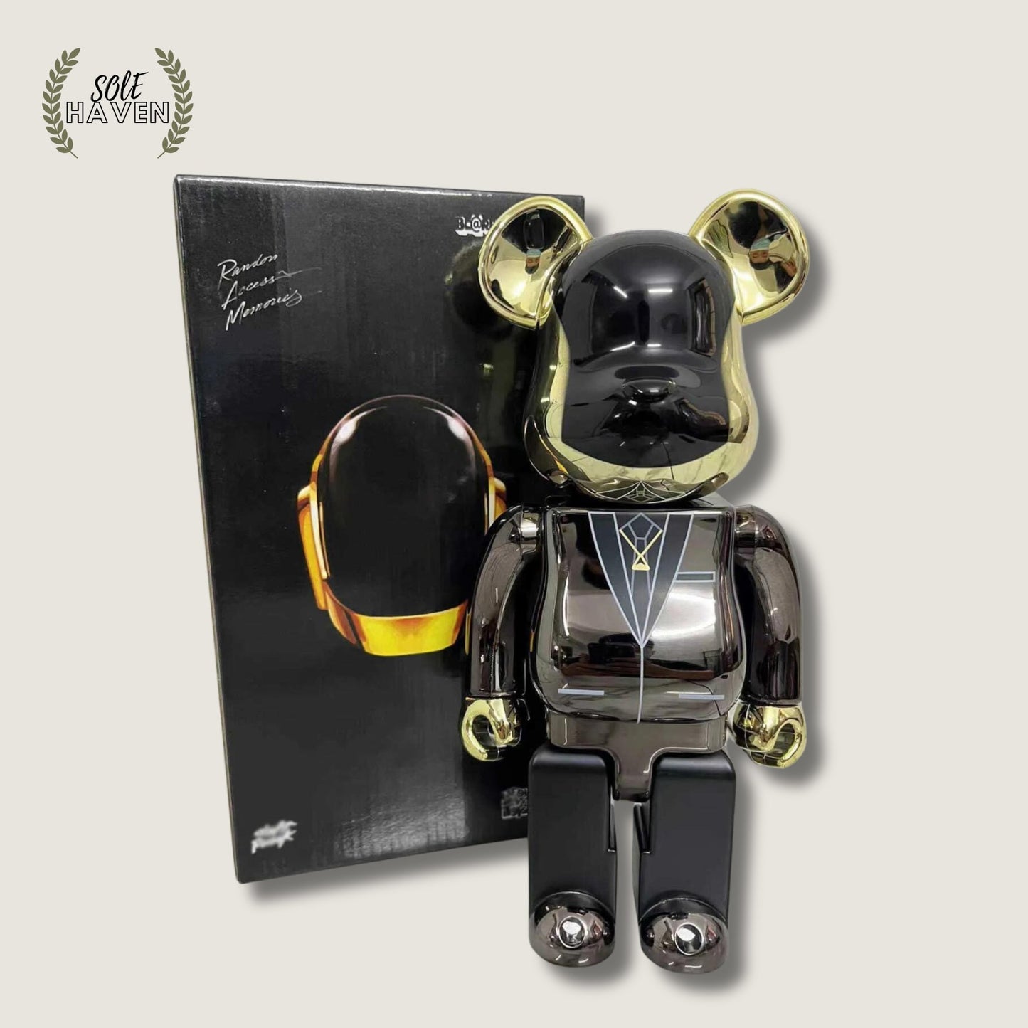 Bearbrick Daft Punk Gold 400% - Sole HavenCollectibleBearbrick