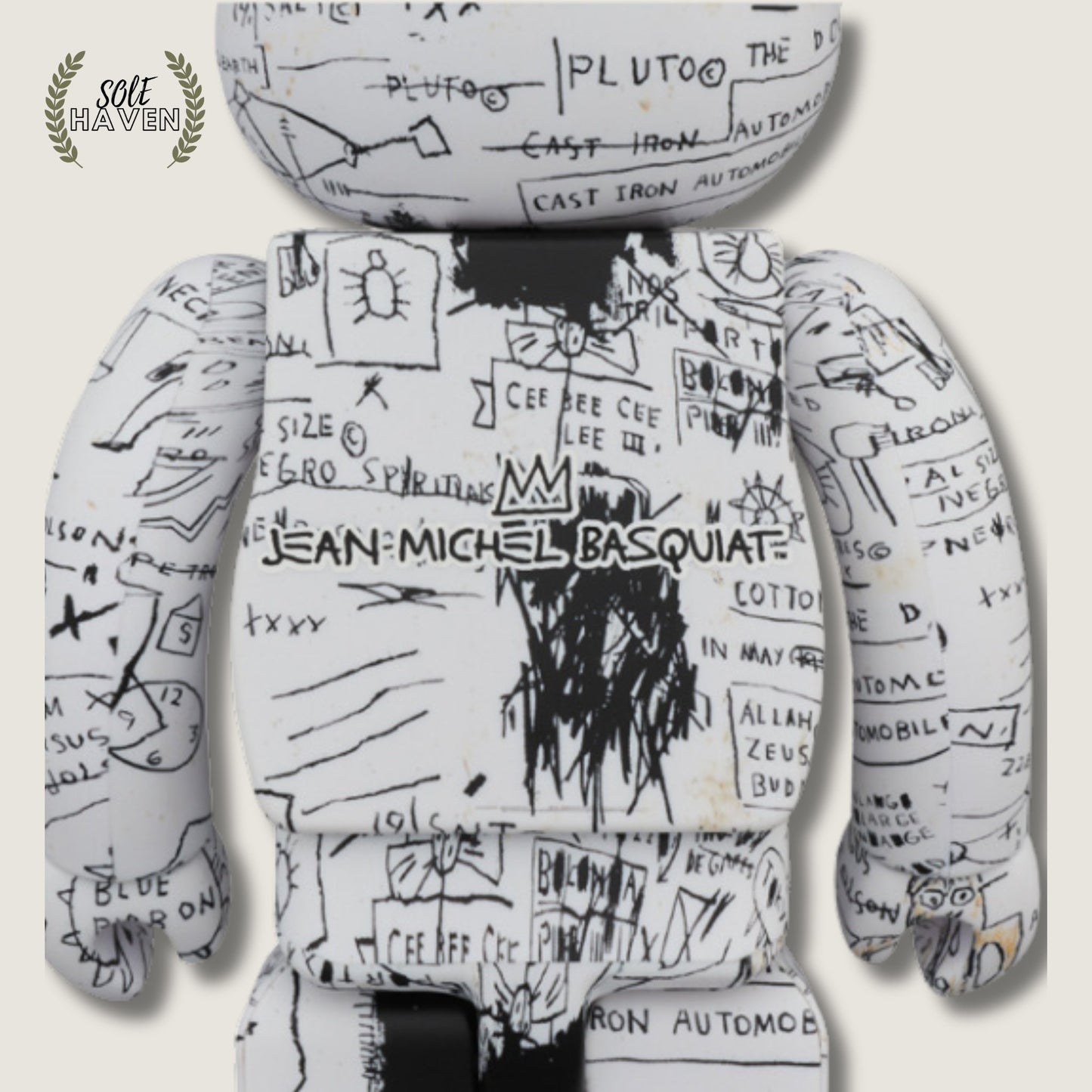 Bearbrick Jean-Michel Basquiat 3 400% - Sole HavenCollectibleKAWS