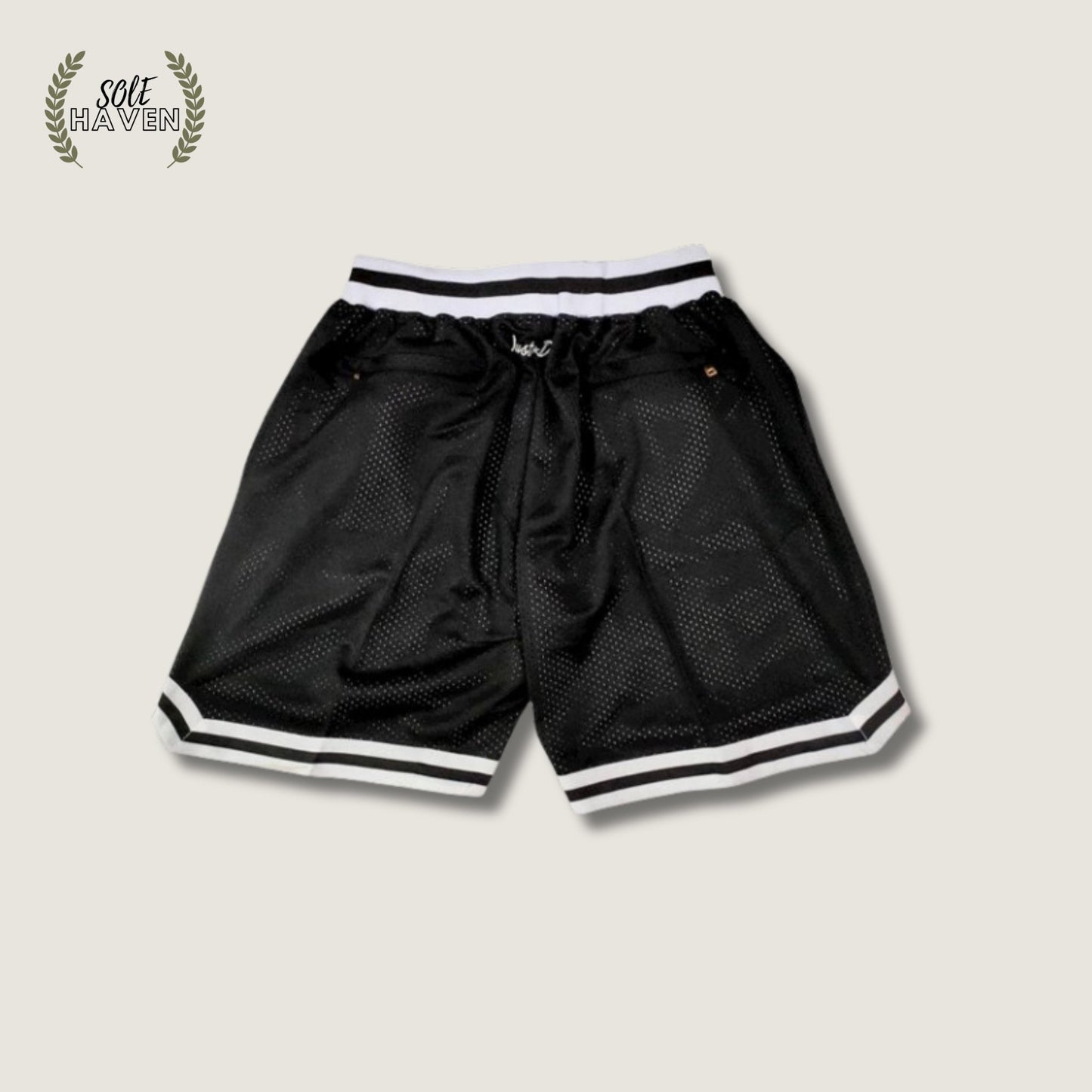 Brooklyn Nets Swingman Black BKLYN Shorts - Sole HavenShortsJust Don