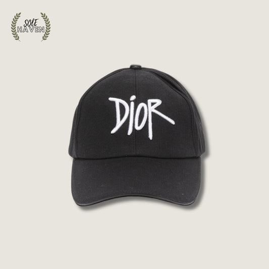 DR Black Baseball Hat - Sole HavenHatDior