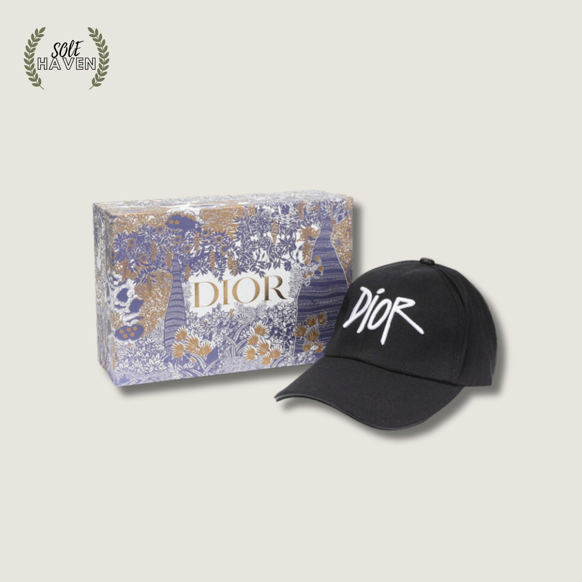 DR Black Baseball Hat - Sole HavenHatDior