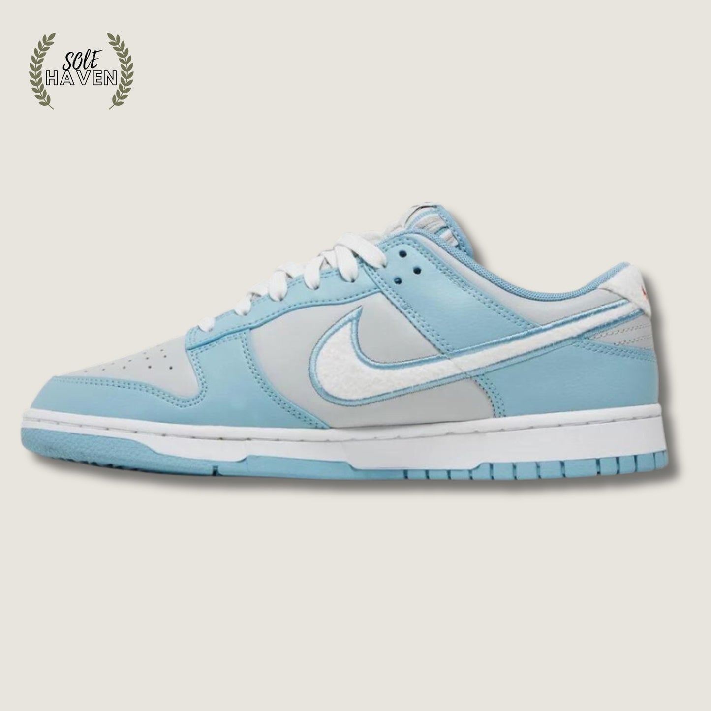 Dunk Low 'Fleece Swoosh - Light Blue' - Sole HavenShoesNike