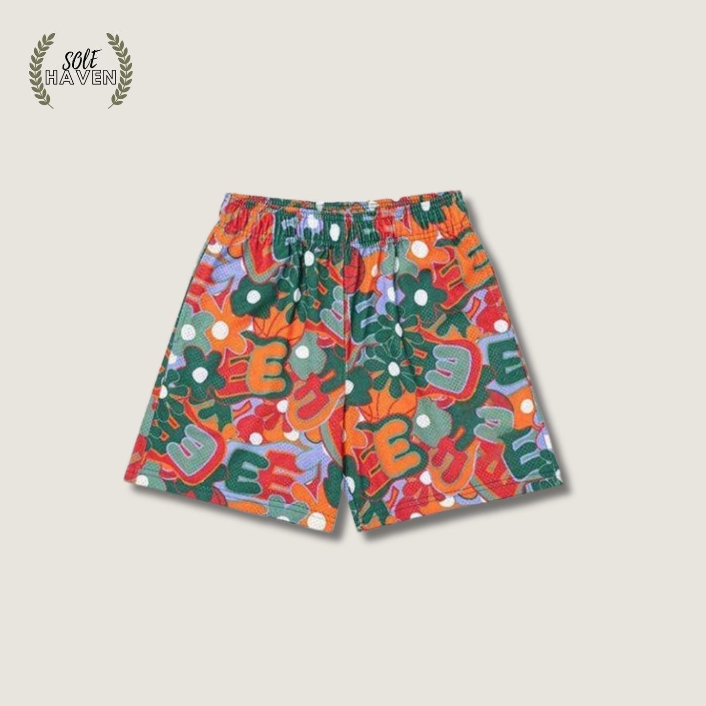 Eric Emanuel Multicolor Flower Mesh Shorts - Sole HavenShortsEric Emmanuel