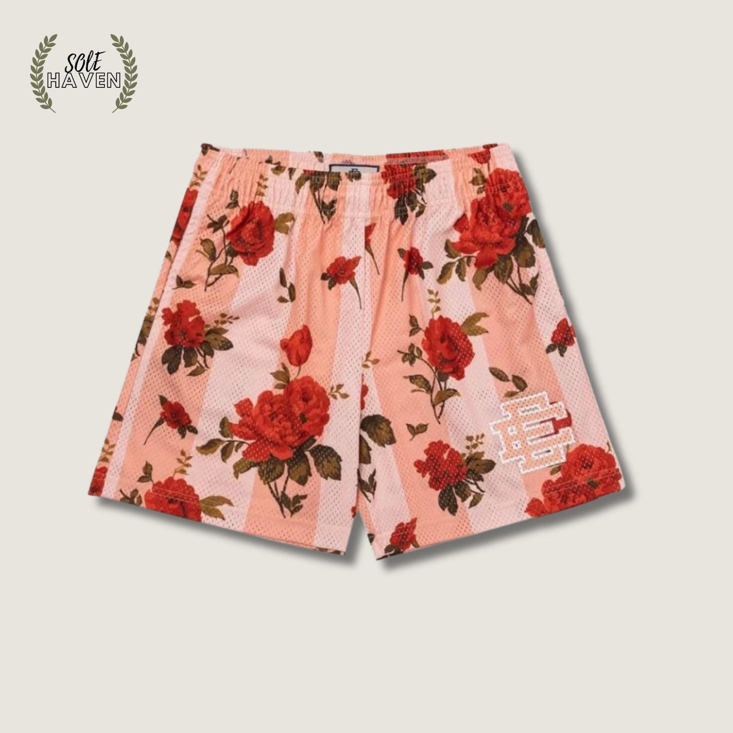 Eric Emanuel Pink Floral Mesh Shorts - Sole HavenShortsEric Emmanuel