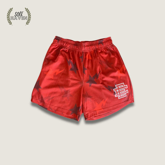 Eric Emanuel x BAPE Miami Red Mesh Shorts - Sole HavenShortsEric Emmanuel