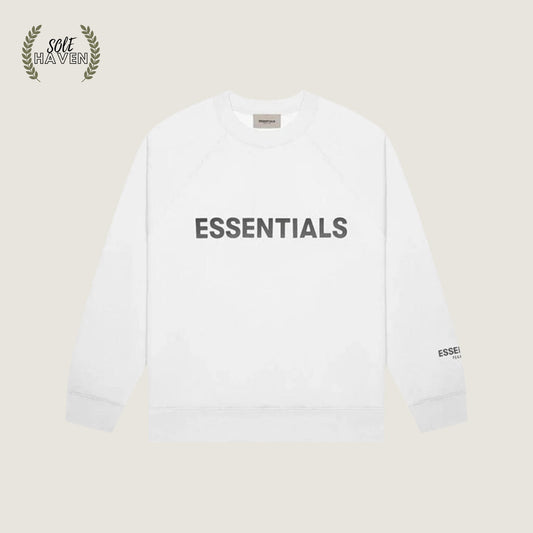 Fear of God Essentials Crewneck Sweatshirt 'White' - Sole Haven