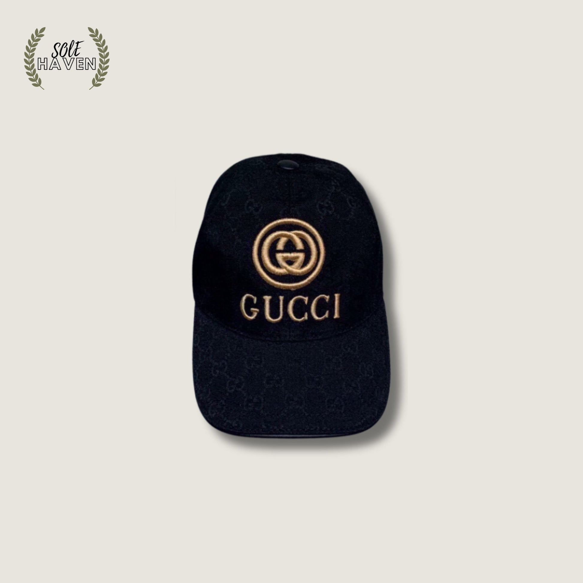 GG Gold Logo Baseball Hat - Sole HavenHatGucci