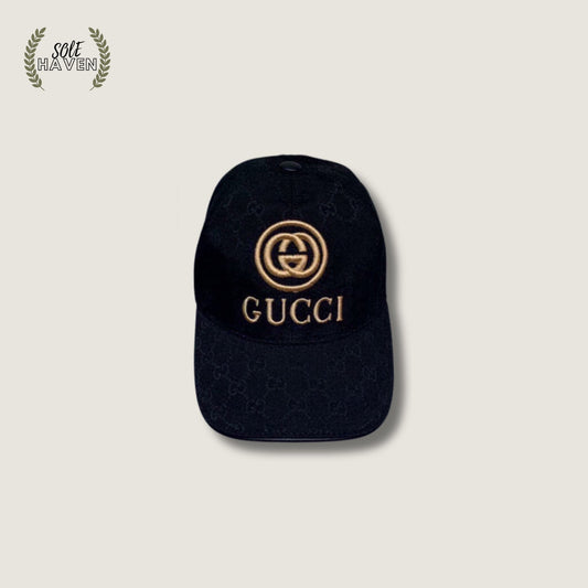 GG Gold Logo Baseball Hat - Sole HavenHatGucci