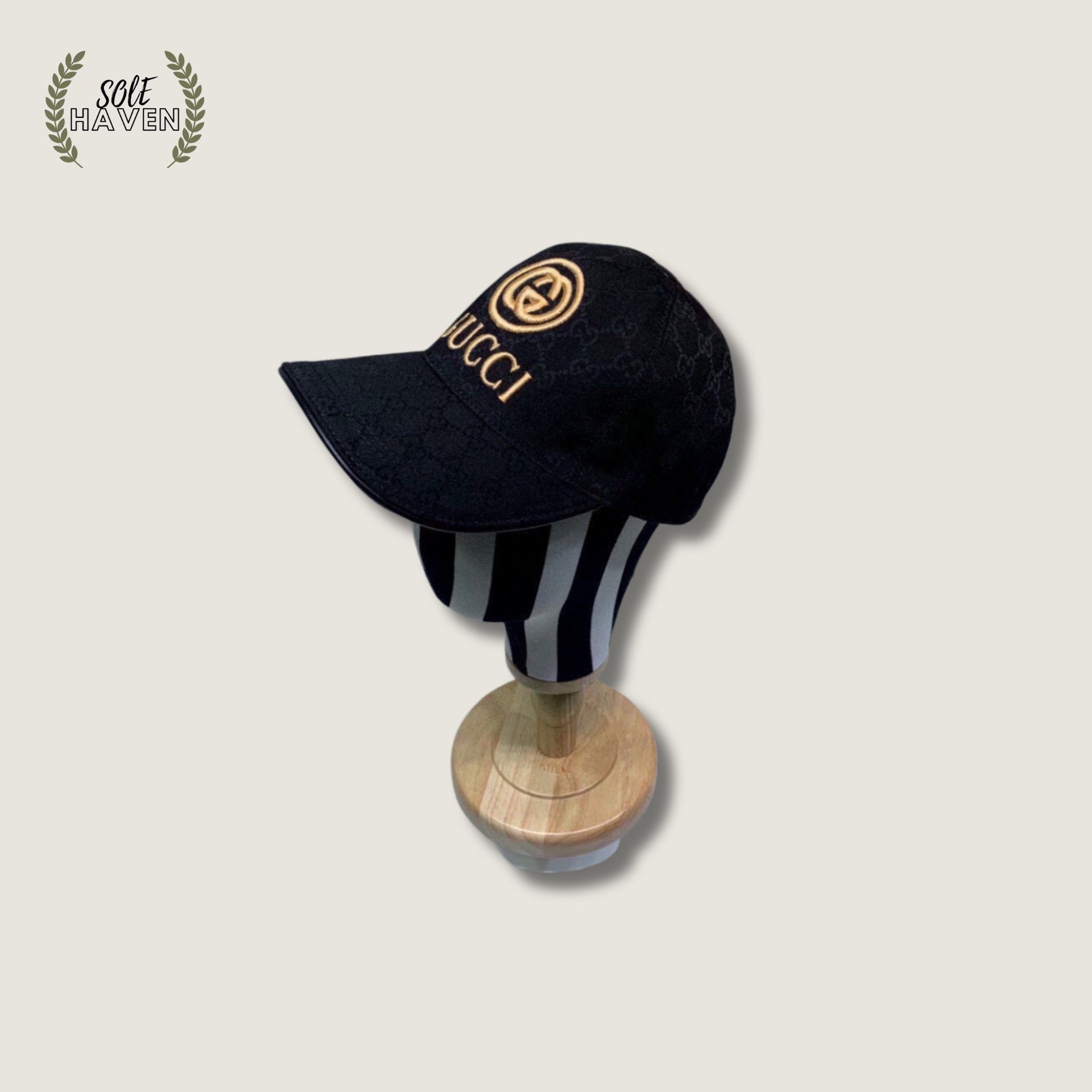 GG Gold Logo Baseball Hat - Sole HavenHatGucci