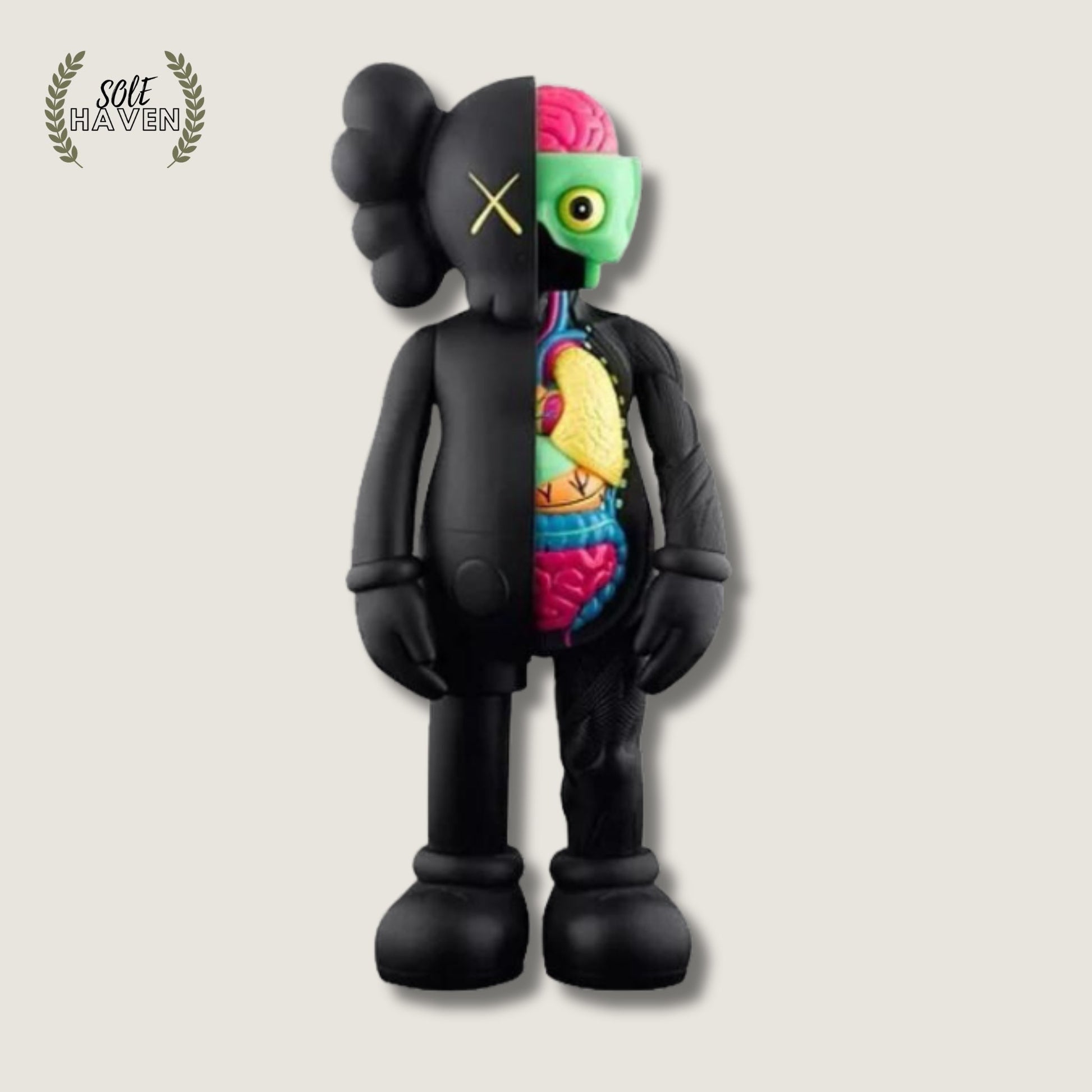 KAWS Dissected Companion Vinyl Figure Black - Sole HavenCollectibleKAWS