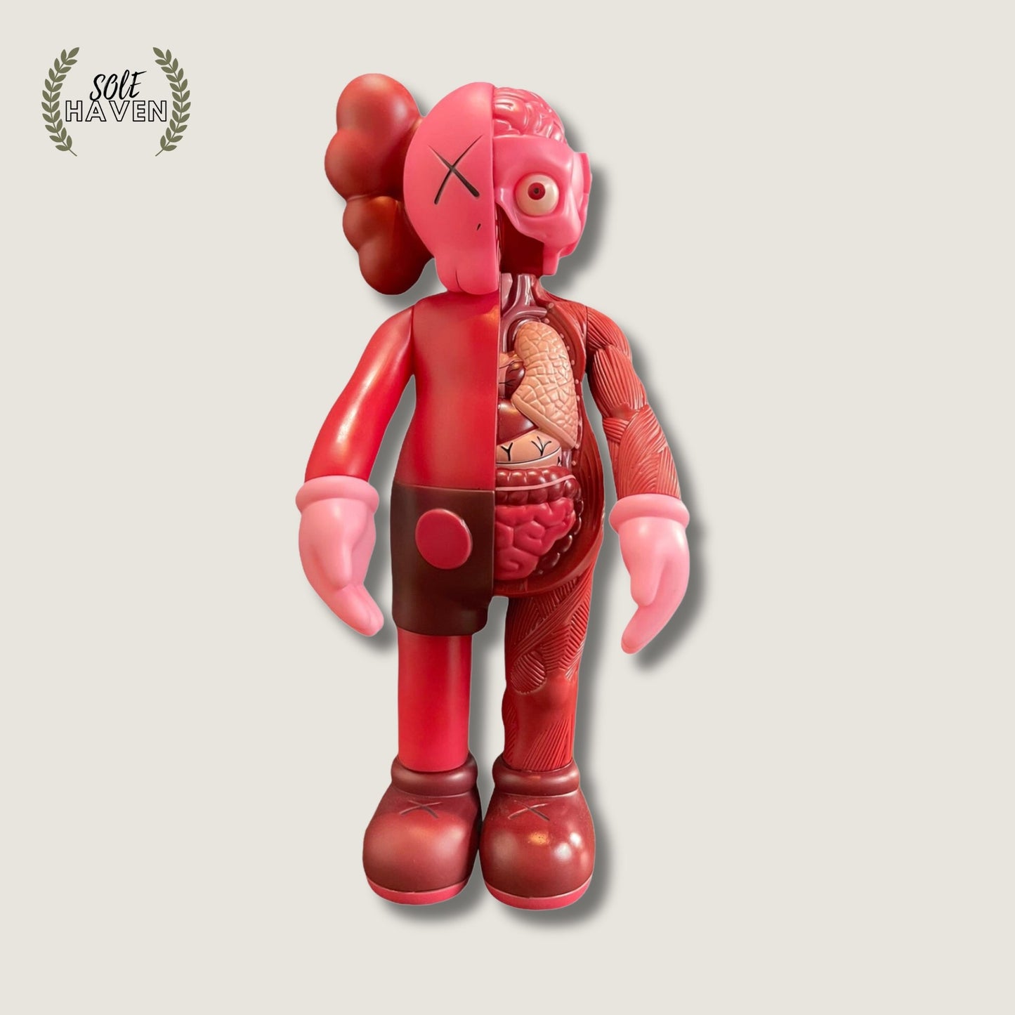KAWS Dissected Companion Vinyl Figure Red - Sole HavenCollectibleKAWS