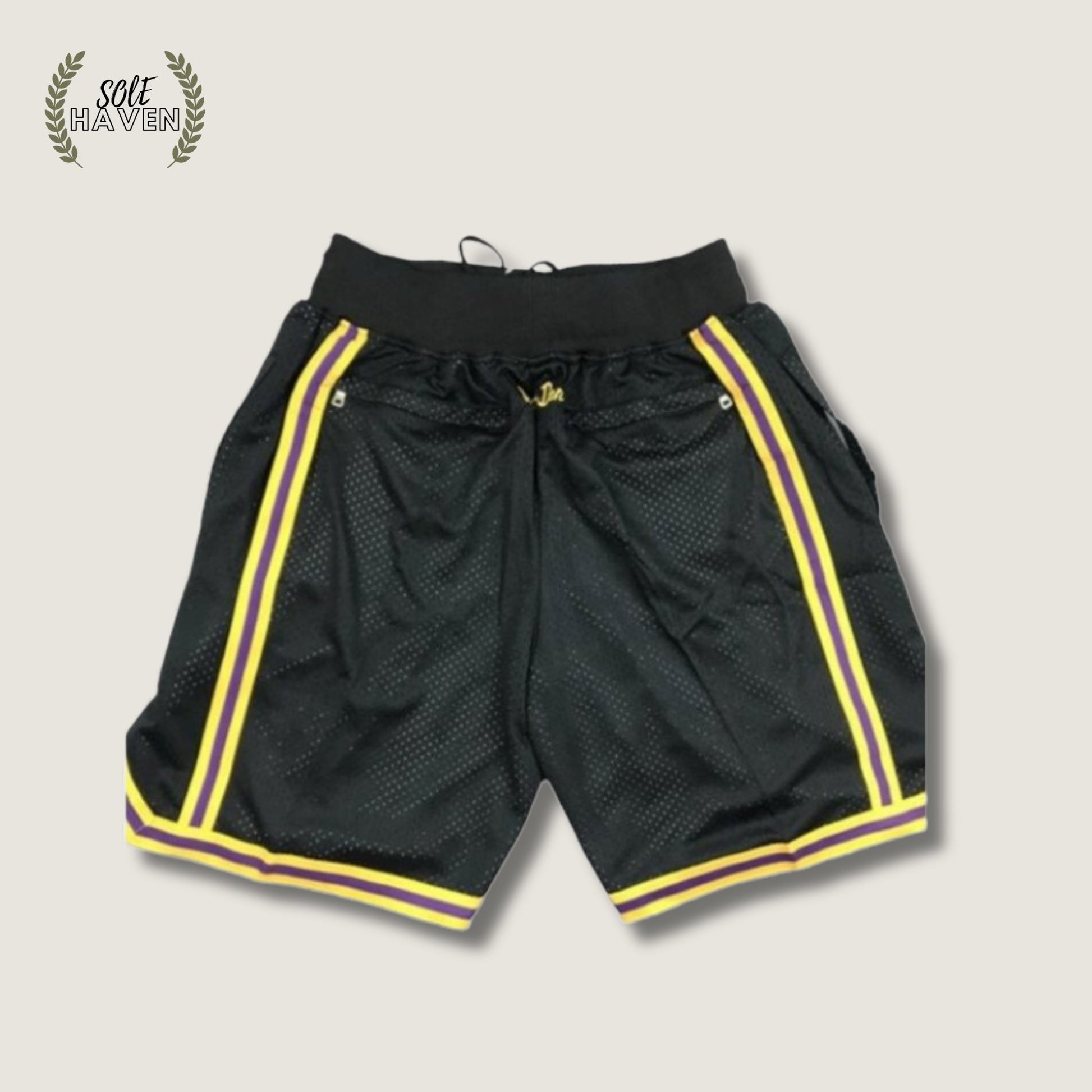 Los Angeles Lakers Black Mamba Edition Swingman Shorts - Sole HavenShortsJust Don