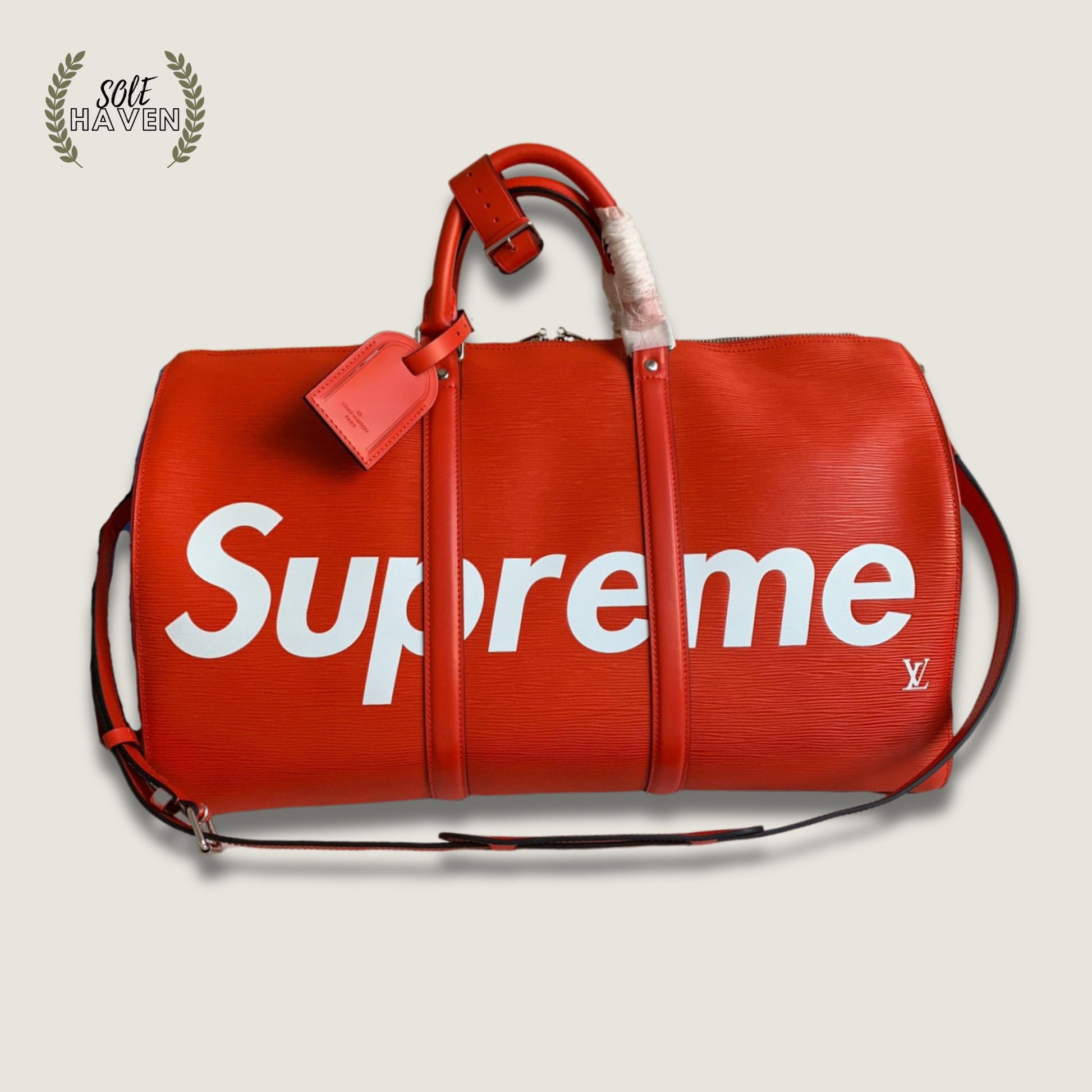 LV x Supreme Keepall Travel Bag