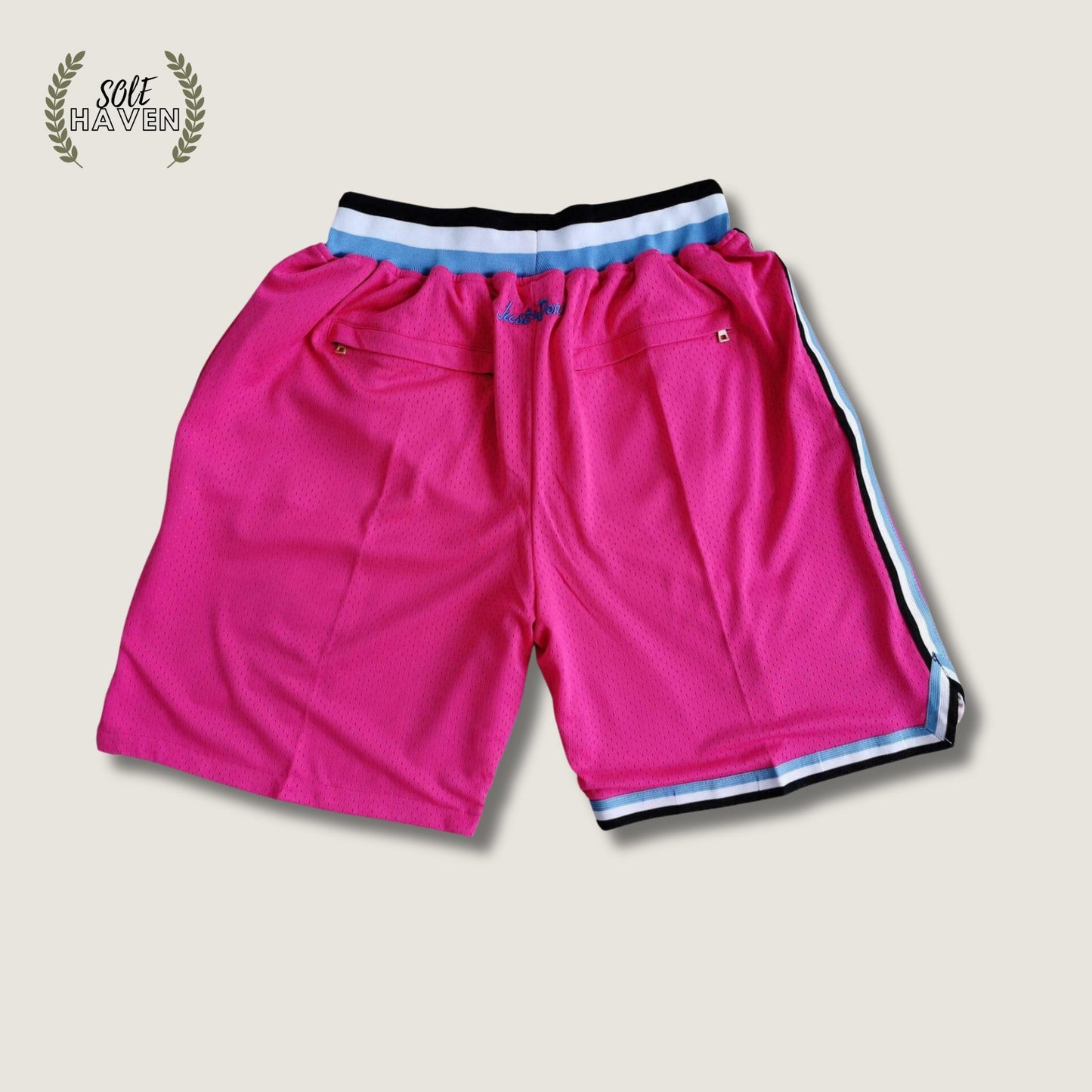 Miami Heat Vintage Pink Basketball Game Shorts - Sole HavenShortsJust Don
