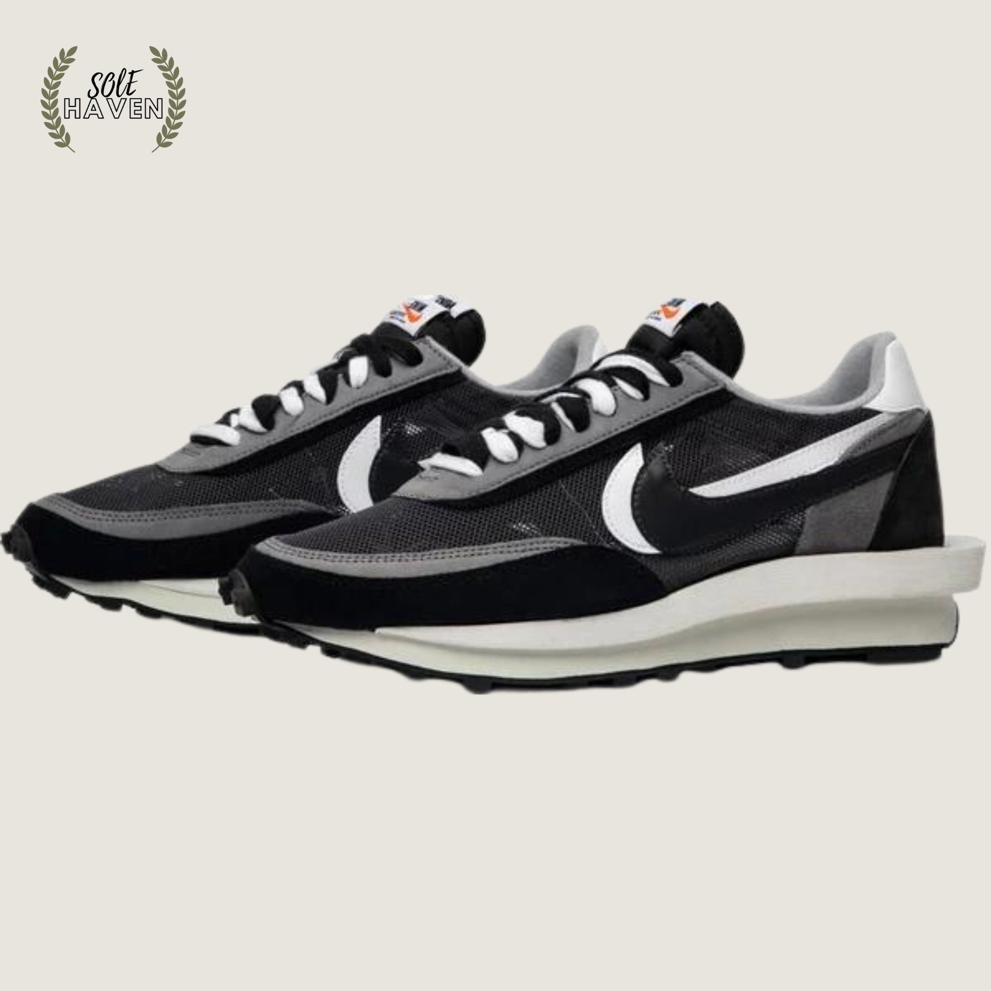 Nike X Sacai LD Waffle Black and White - Sole HavenShoesNike