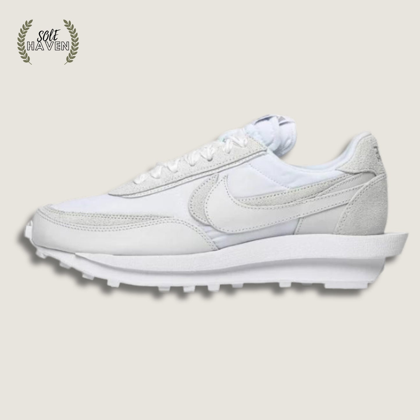 Nike X Sacai LD Waffle White Nylon - Sole HavenShoesNike