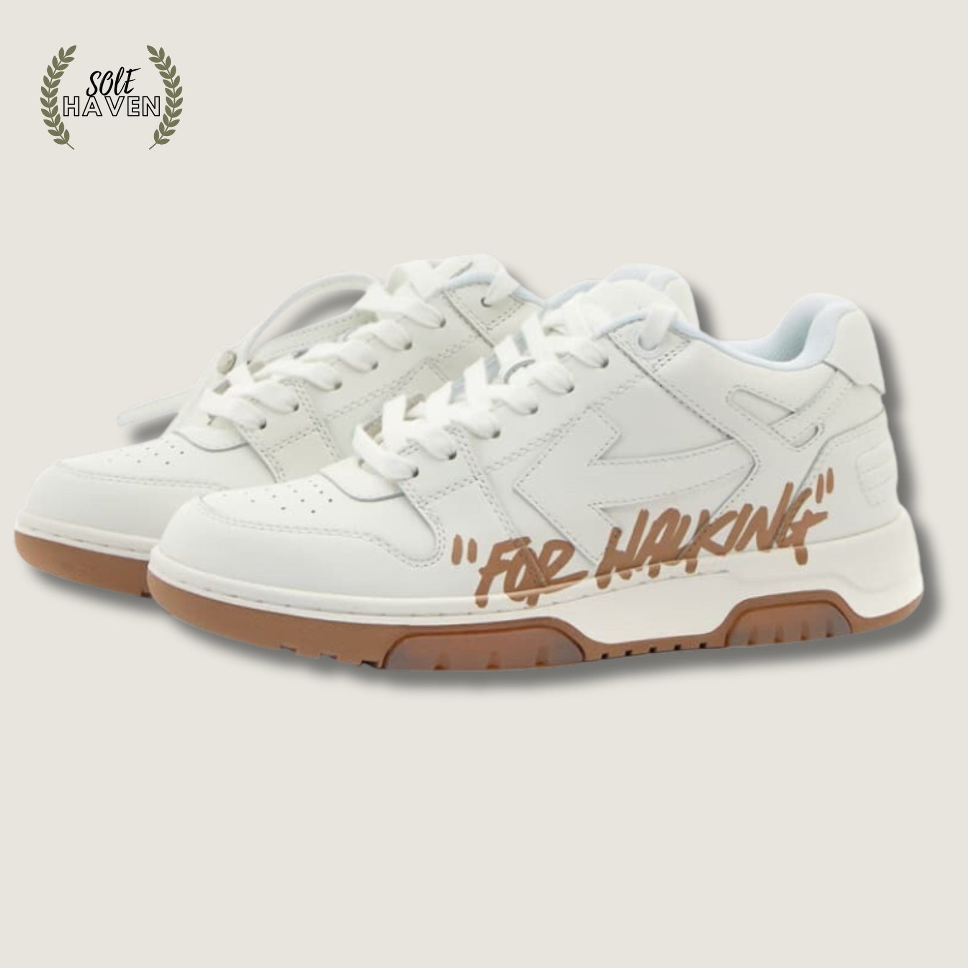 Off-White Out Of Office 'For Walking - White Camel' - Sole HavenOff White