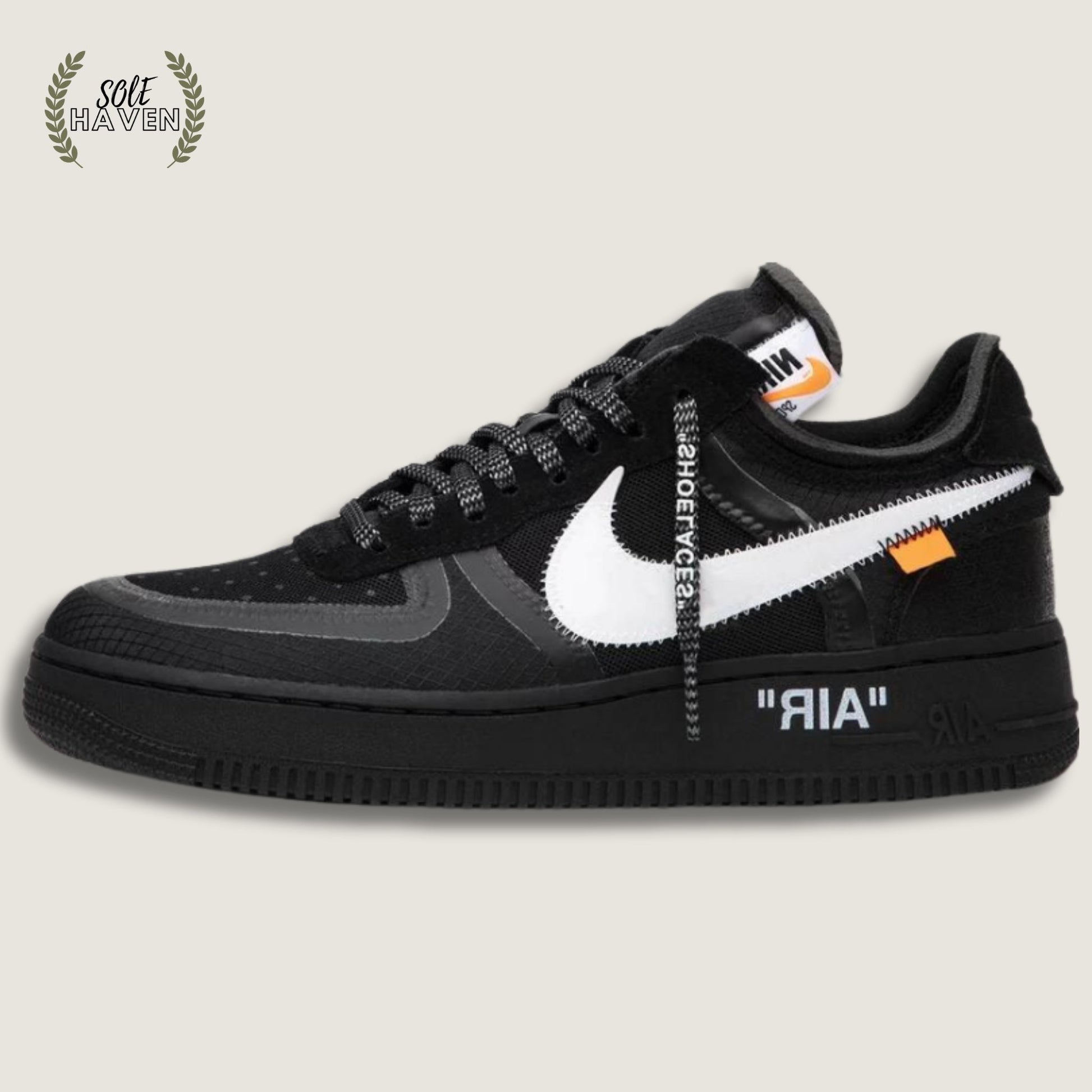 Off-White x Air Force 1 Low 'Black' - Sole HavenShoesNike
