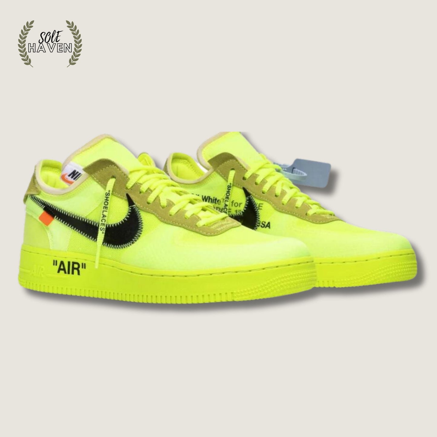 Off-White x Air Force 1 Low 'Volt' - Sole HavenShoesNike