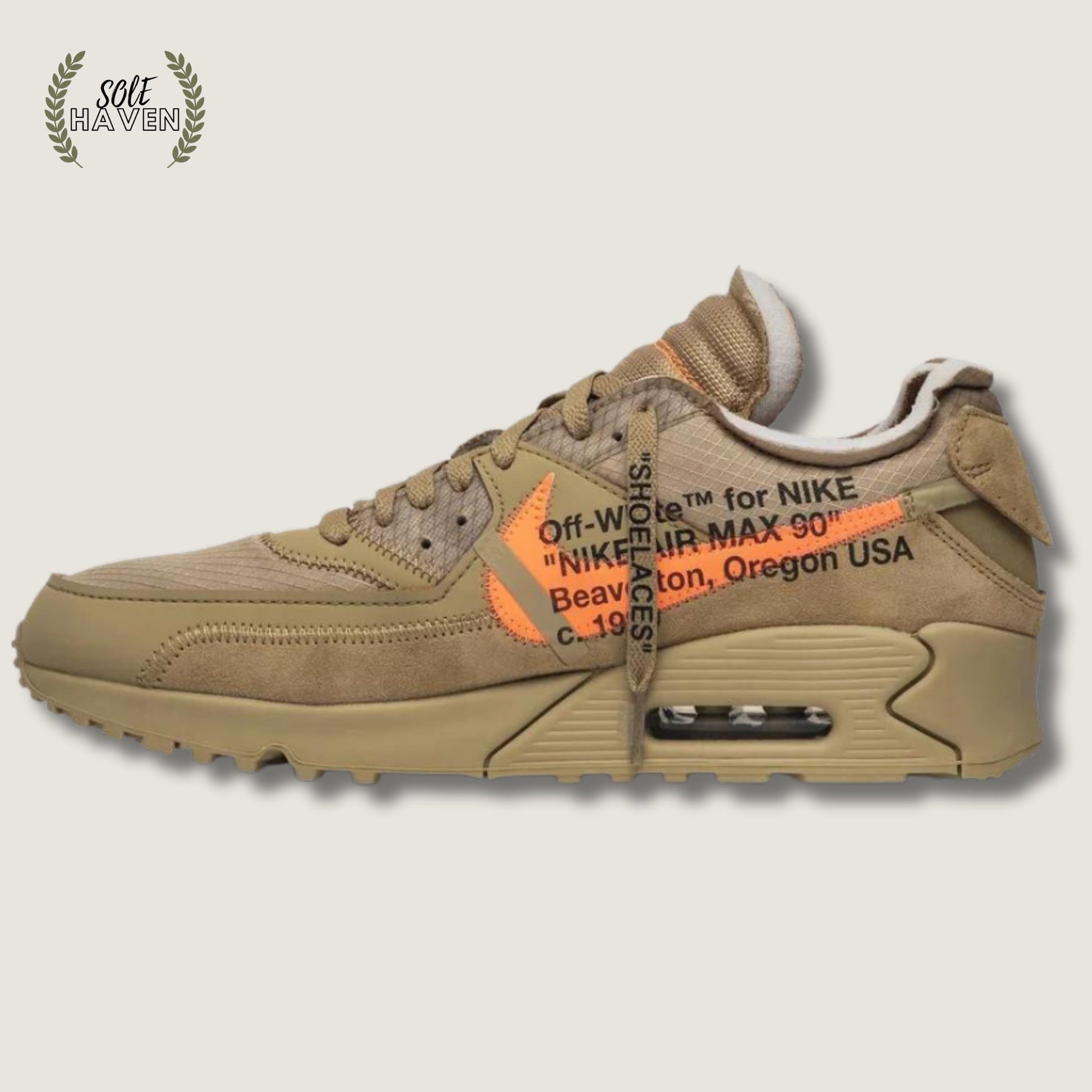 Off-White x Air Max 90 'Desert Ore' - Sole HavenShoesNike