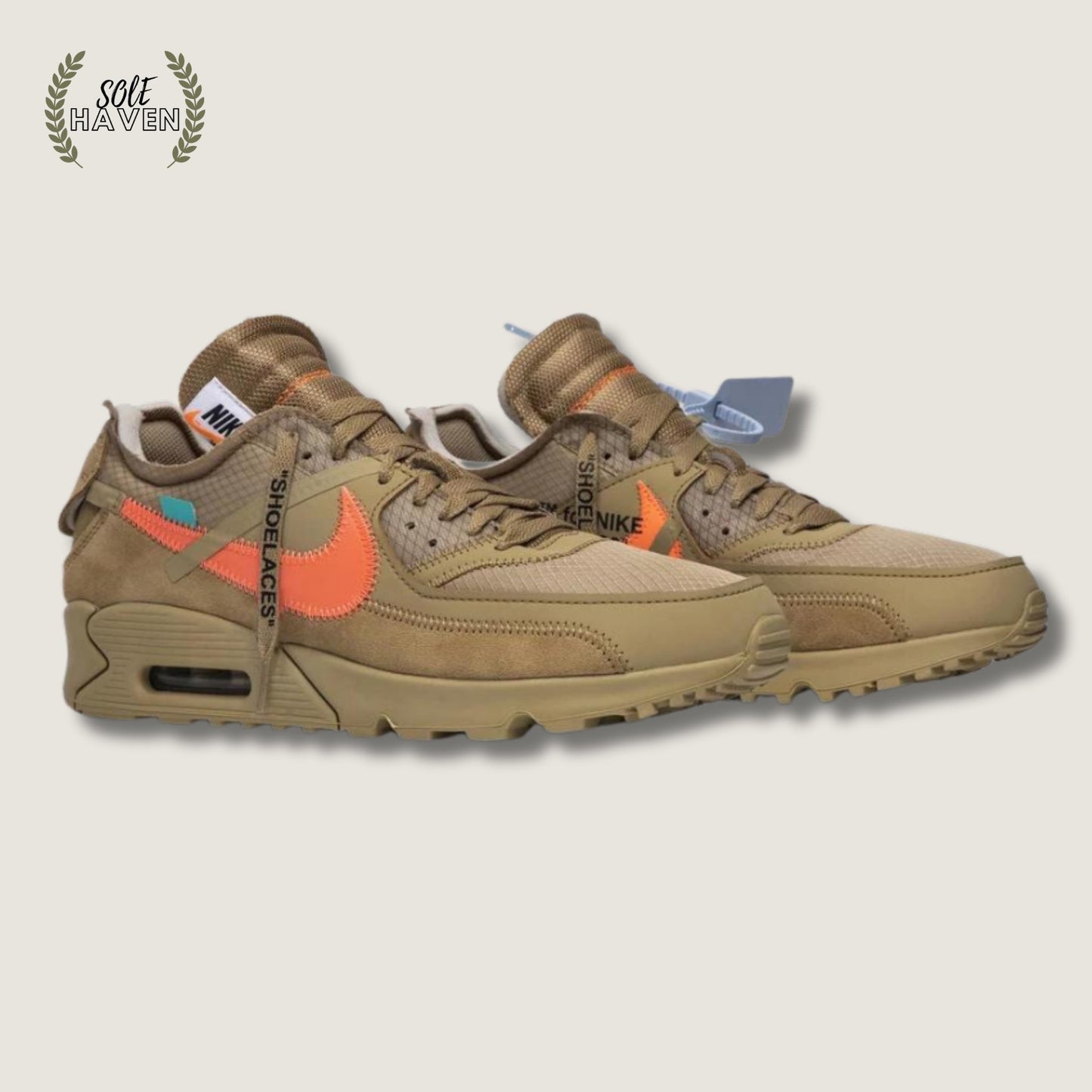 Off-White x Air Max 90 'Desert Ore' - Sole HavenShoesNike