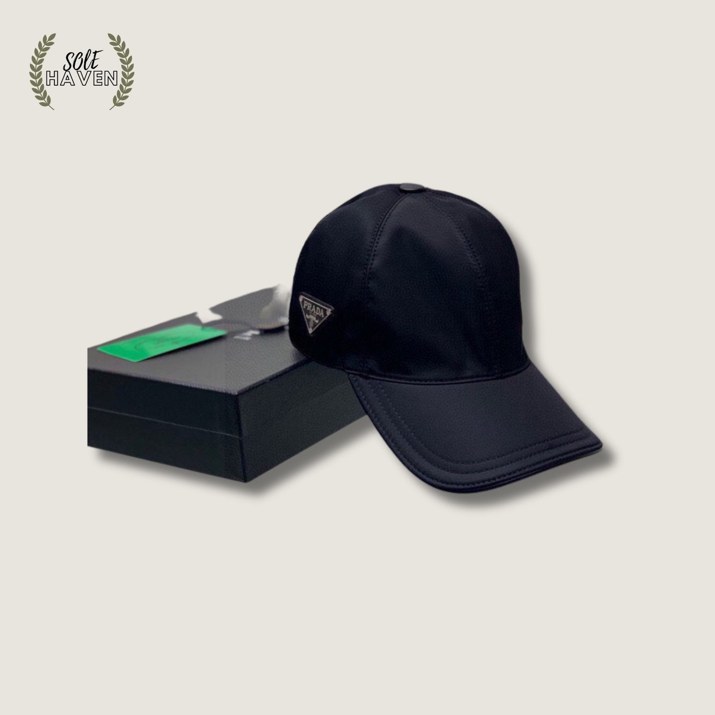 PRD Nylon Baseball Hat - Sole HavenHatPrada