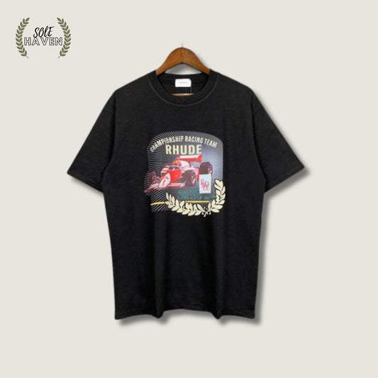 Rhude Black Championship Racing Shirt - Sole HavenShirtRhude