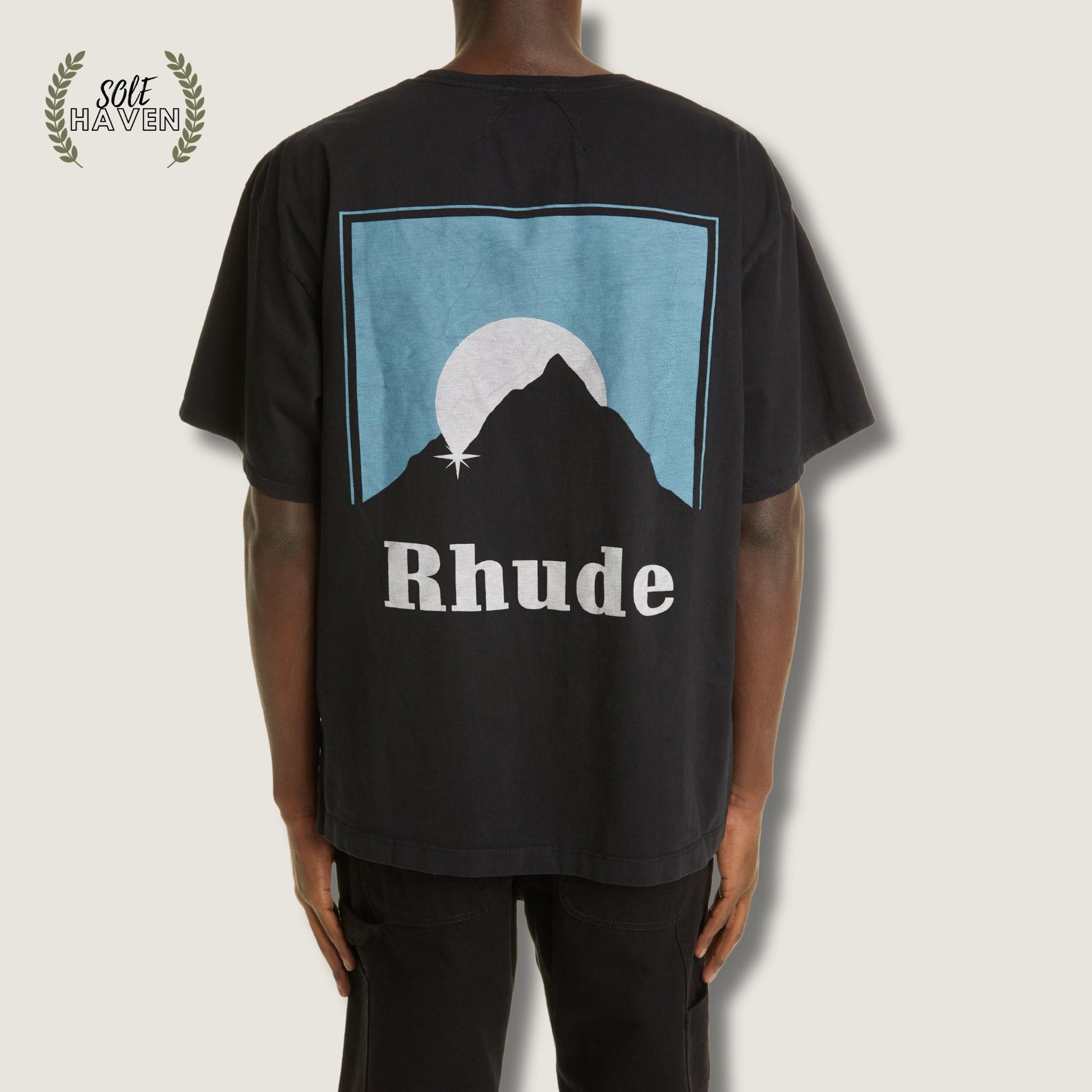 Rhude Black/Blue Mountain Logo Shirt - Sole HavenShirtRhude