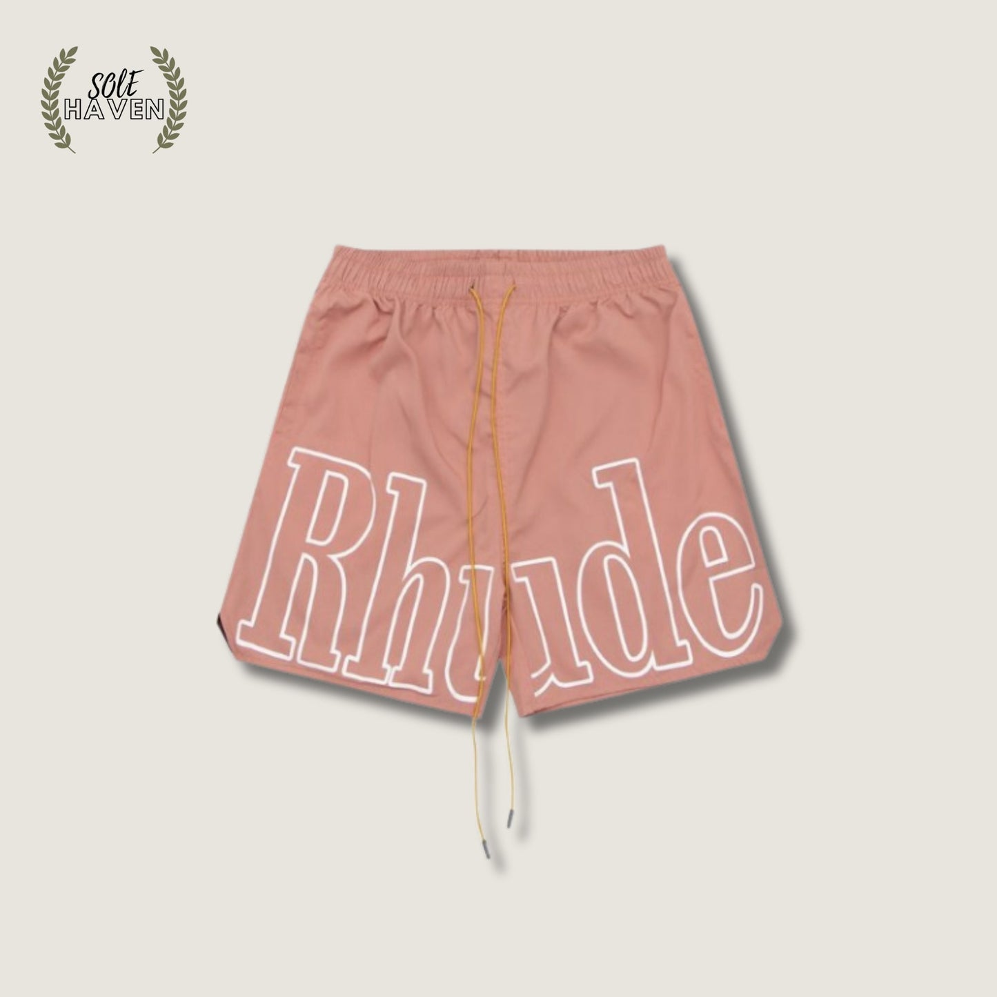 Rhude Pink Logo Shorts - Sole HavenShortsRhude
