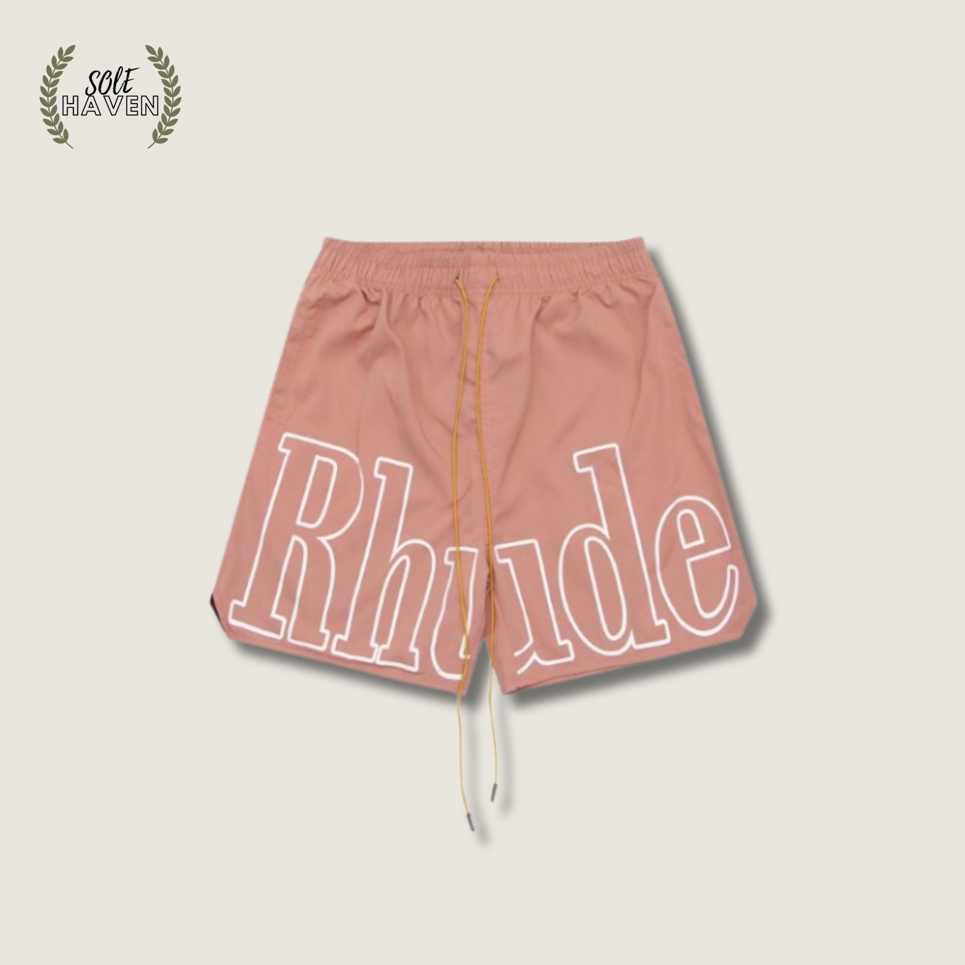 Rhude Pink Logo Shorts - Sole HavenShortsRhude