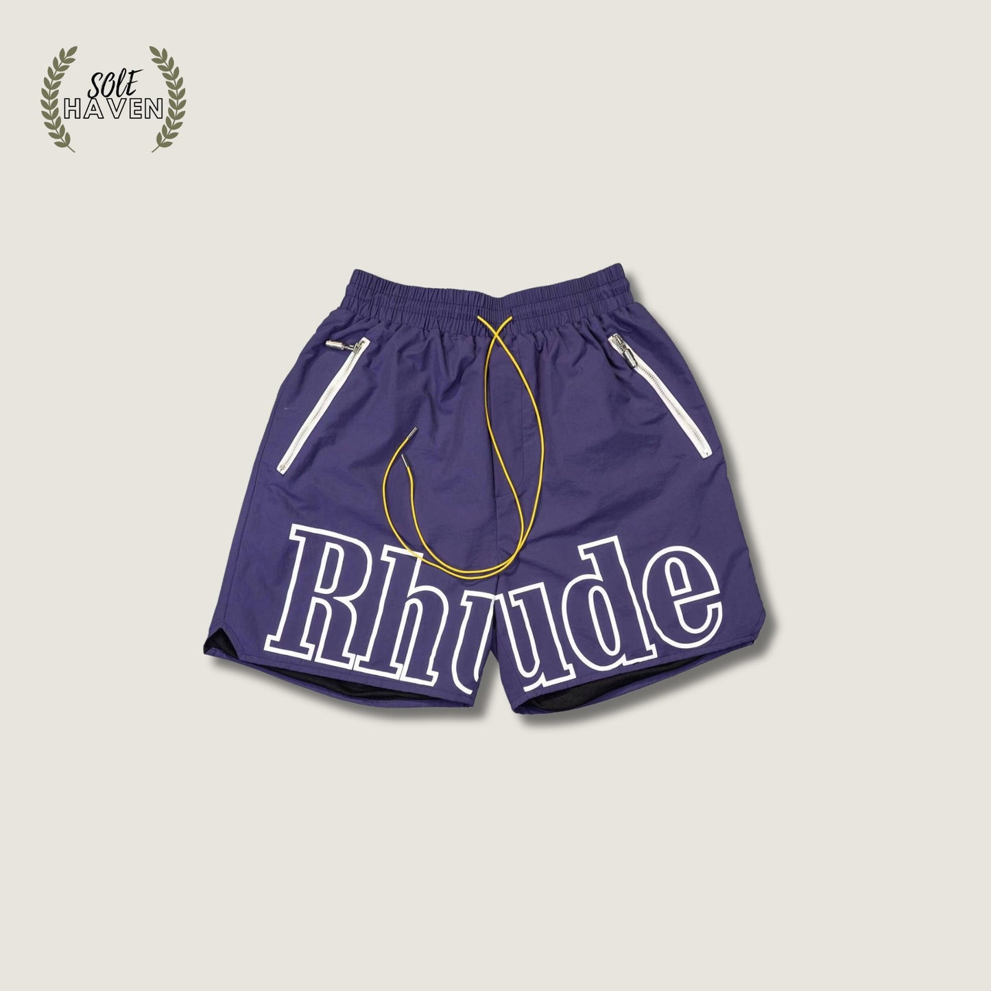 Rhude Purple Logo Shorts - Sole HavenShortsRhude