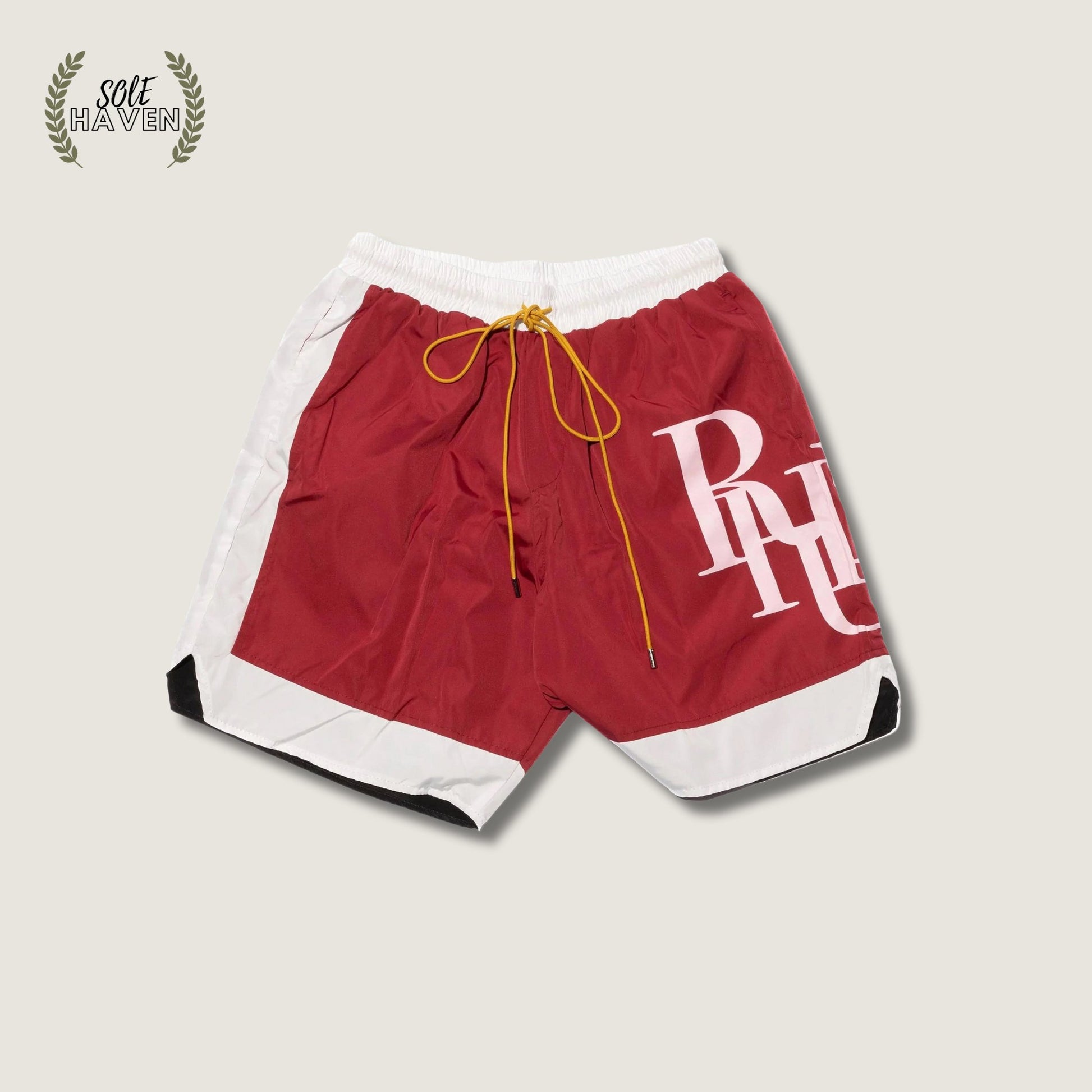 Rhude Red Side Logo Shorts - Sole HavenShortsRhude
