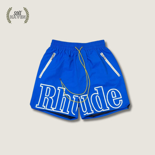 Rhude Sport Blue Logo Shorts - Sole HavenShortsRhude