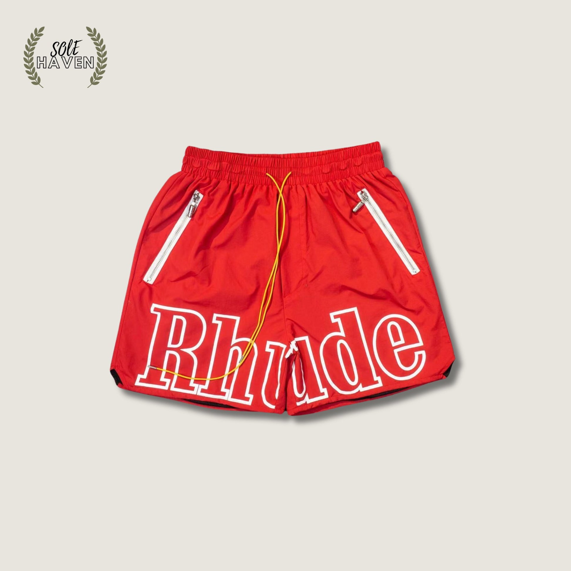 Rhude Sport Red Logo Shorts - Sole HavenShortsRhude