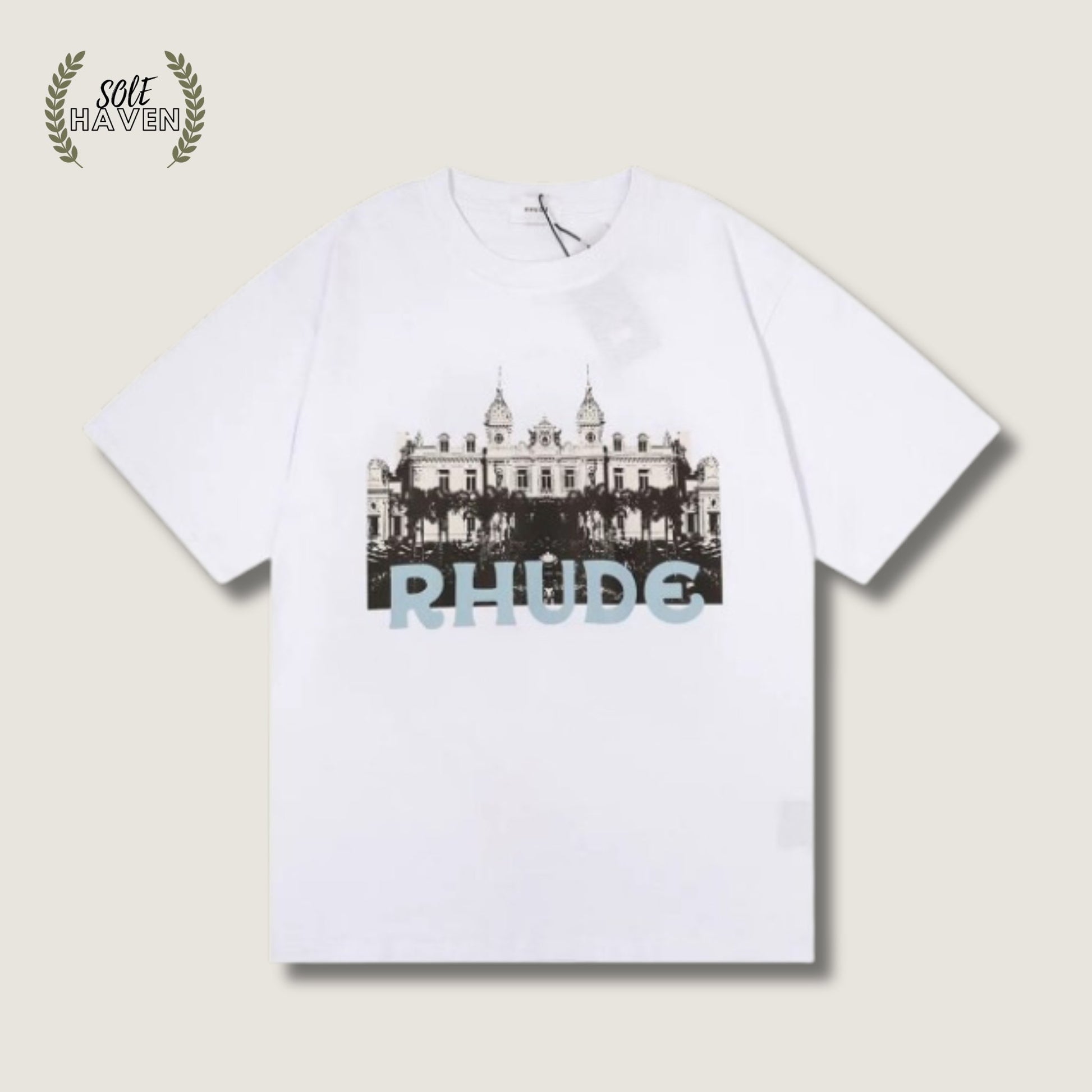 Rhude White Palace Logo Shirt - Sole HavenShirtRhude