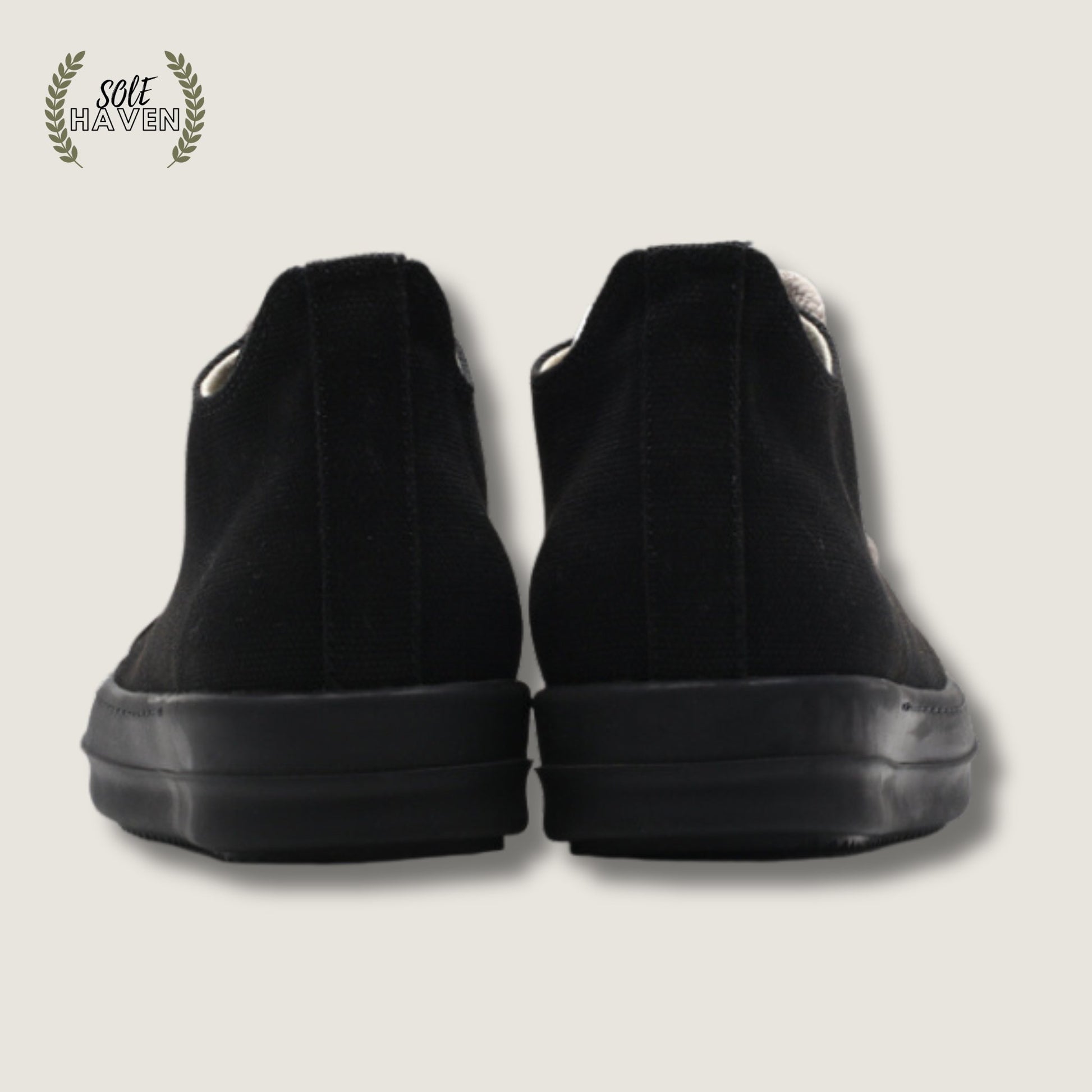 Rick Owens DRKSHDW Canvas Low Top Megalace 'Black' - Sole HavenShoesRick Owens