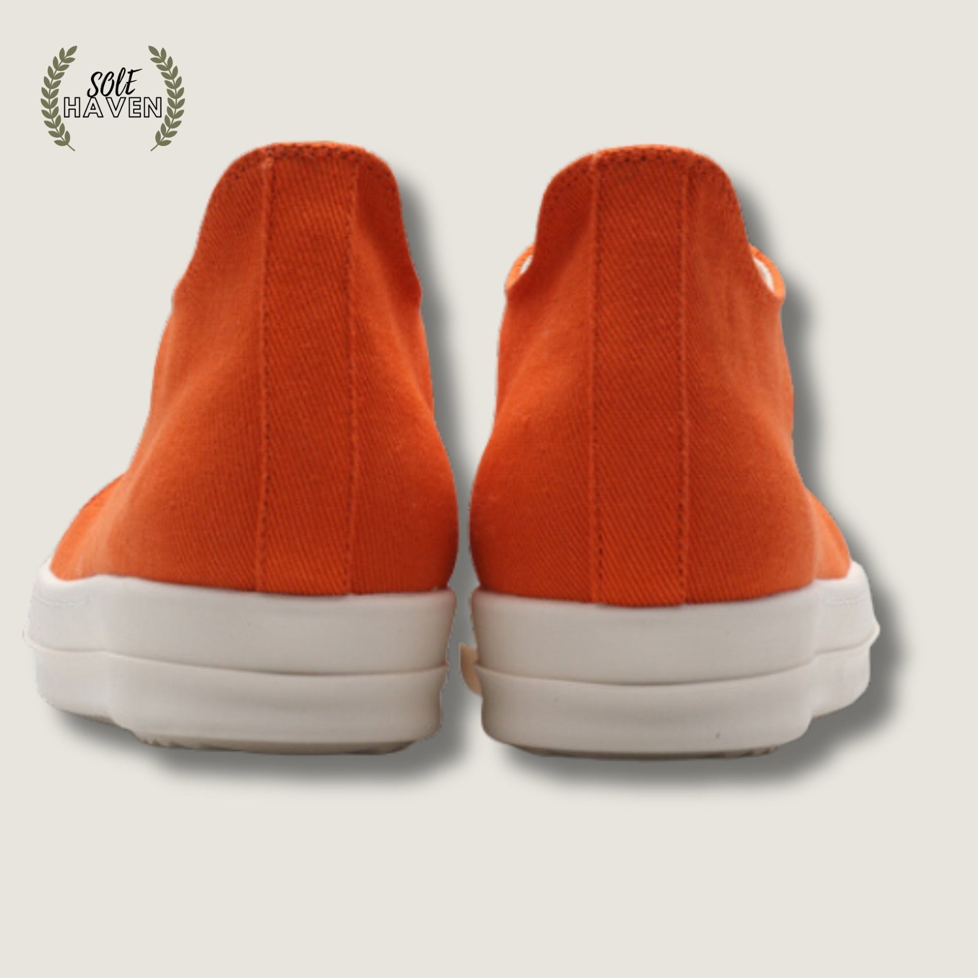 Rick Owens DRKSHDW Fogachine Cotton Denim Low 'Orange Milk' - Sole HavenShoesRick Owens