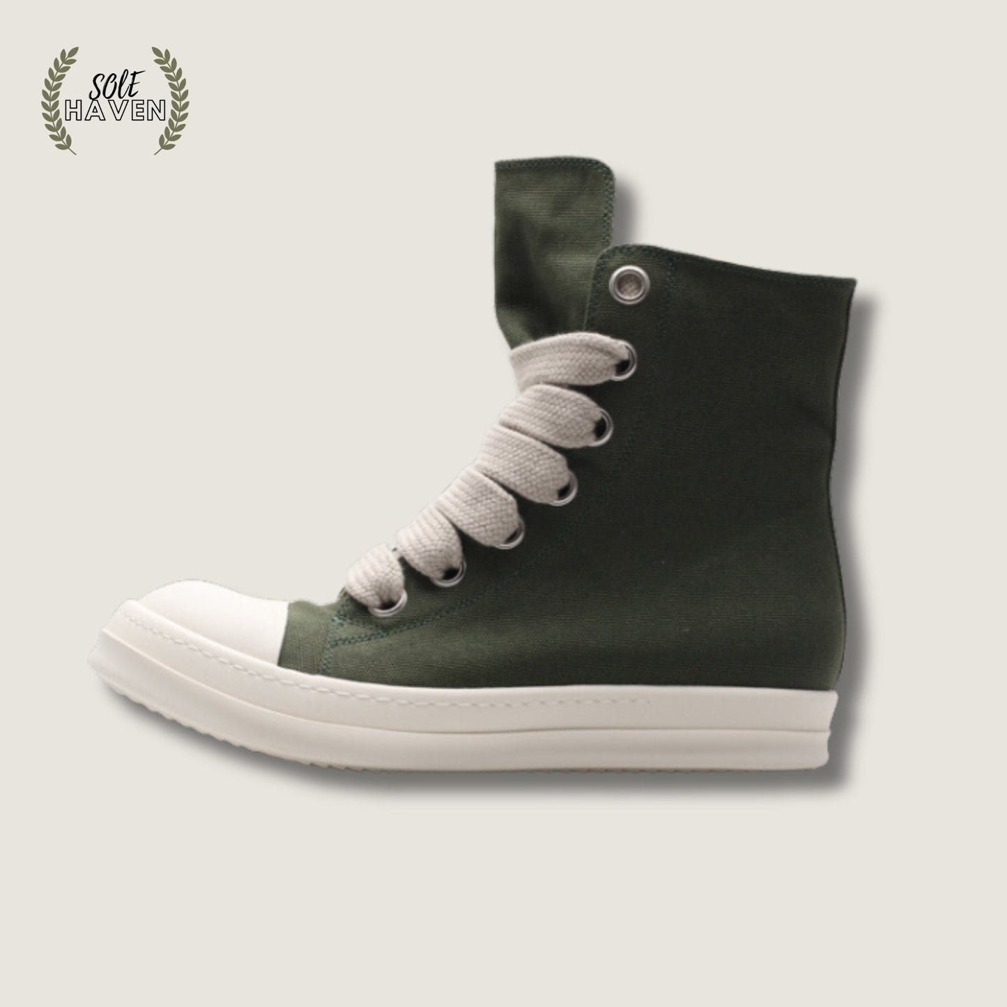 Rick Owens DRKSHDW Jumbo Lace High 'Green' - Sole HavenShoesRick Owens